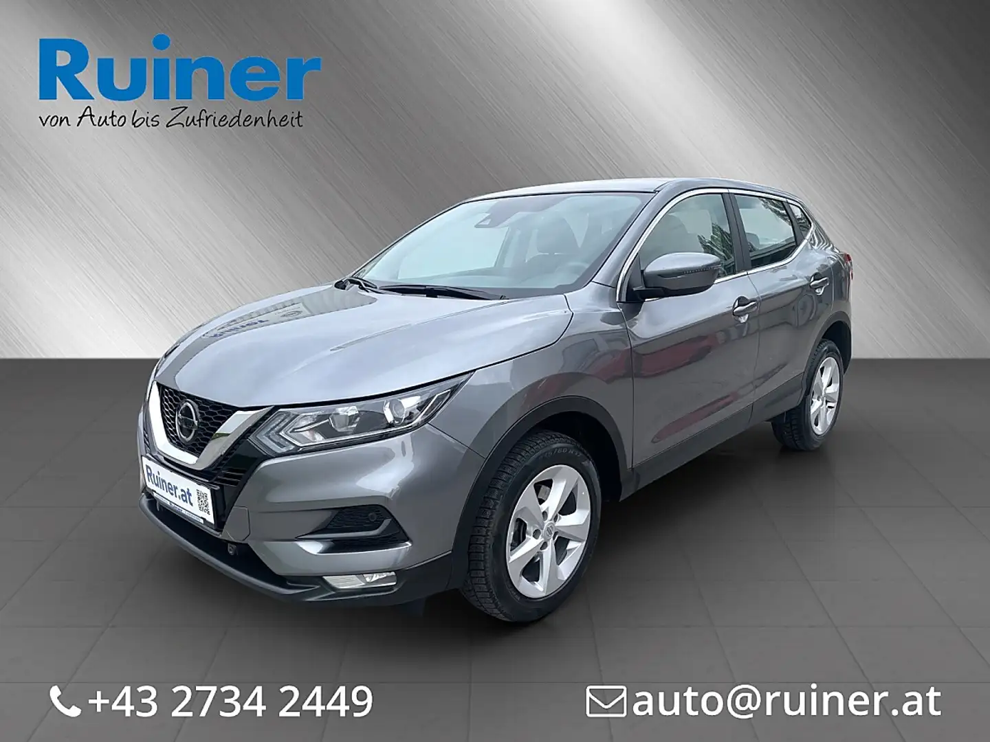 Nissan Qashqai 1,3 DIG-T Acenta/Navi/Rückfahrk./Winter-Paket Grau - 1