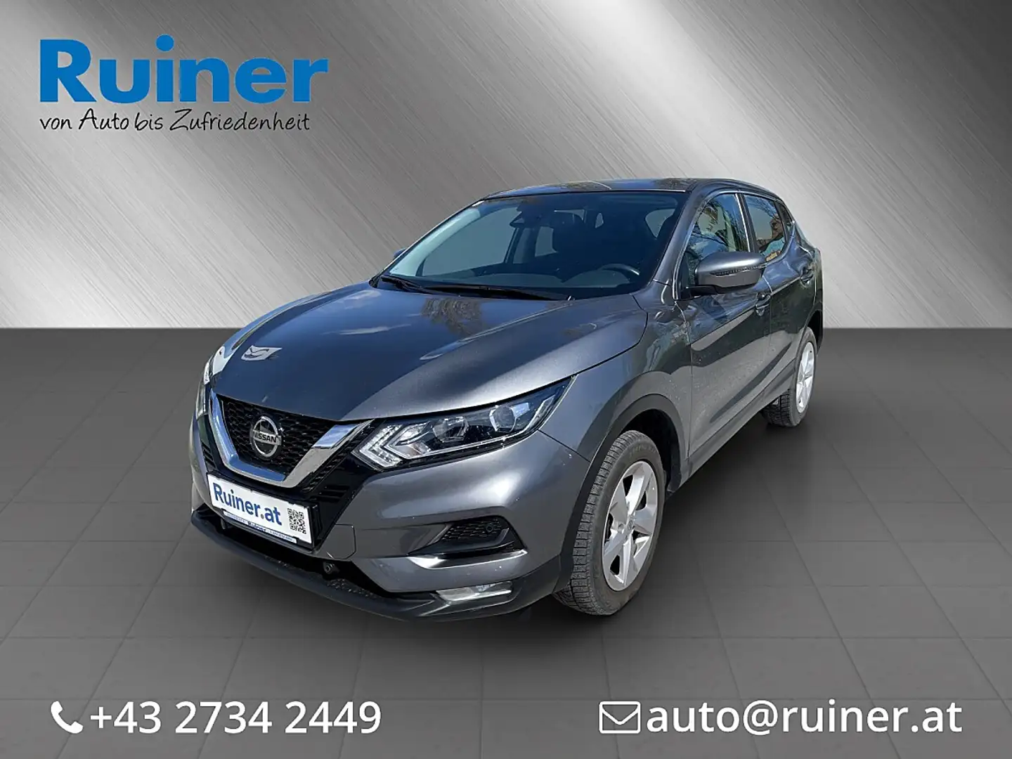 Nissan Qashqai 1,3 DIG-T Acenta/Navi/Rückfahrk./Winter-Paket Grau - 1