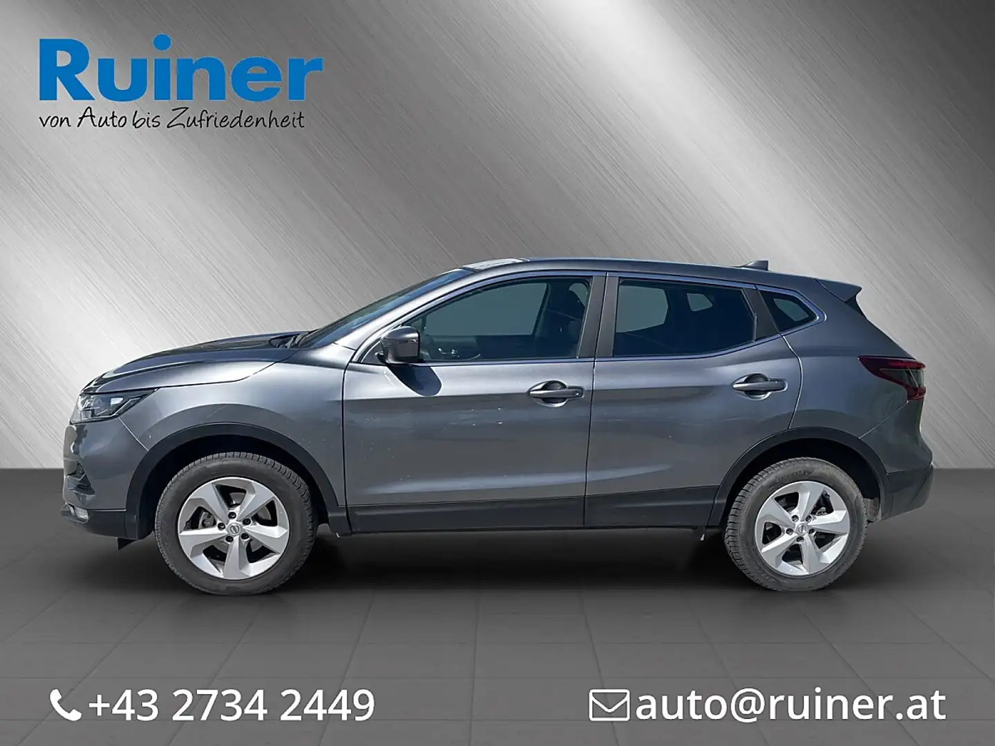 Nissan Qashqai 1,3 DIG-T Acenta/Navi/Rückfahrk./Winter-Paket Grau - 2