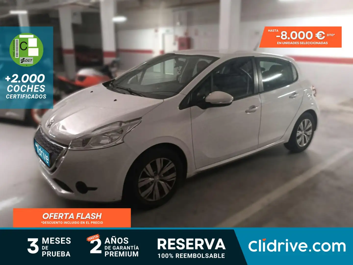 Peugeot 208 1.2 VTi Active Blanc - 1