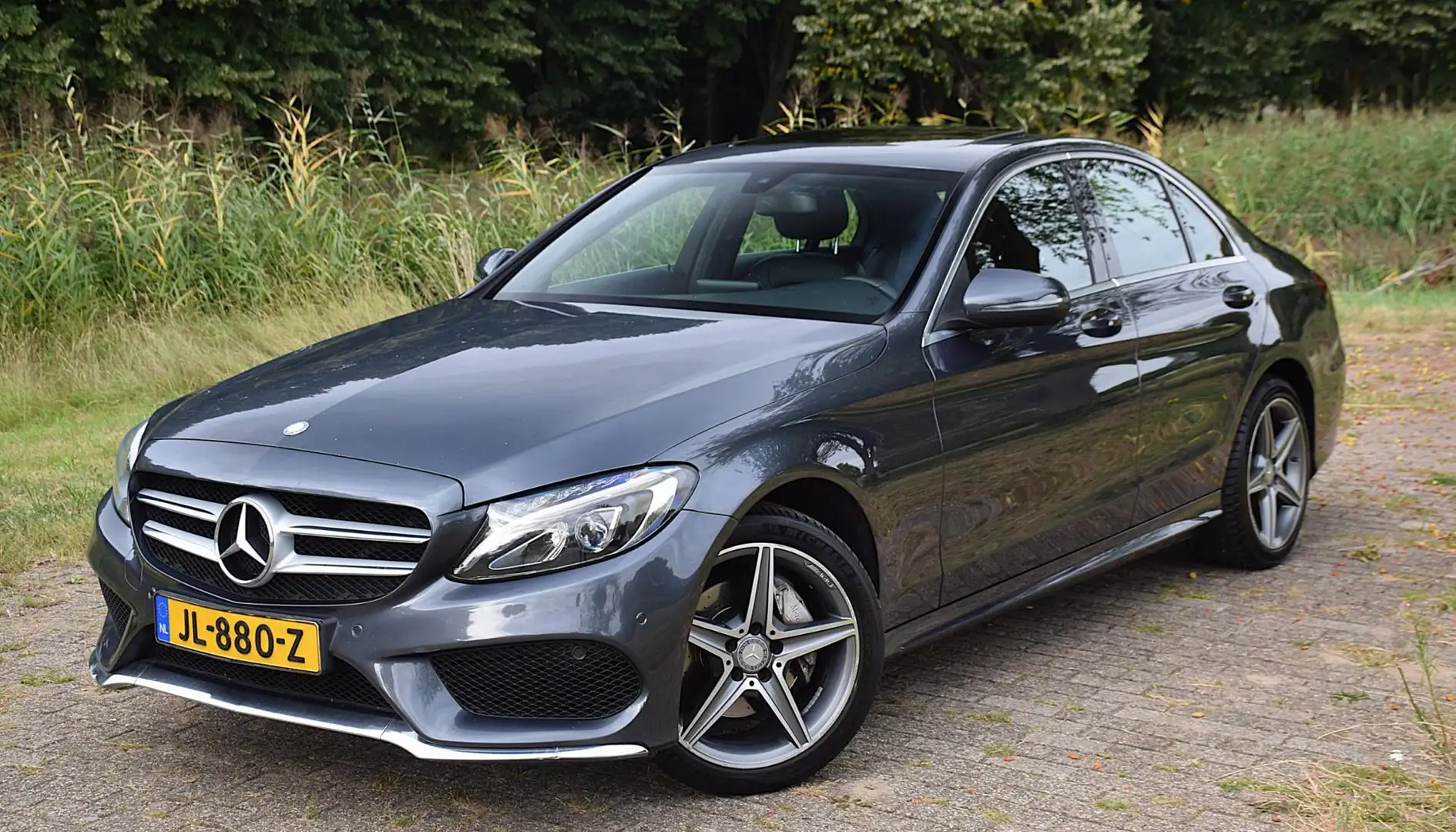 Mercedes-Benz C 200 Prestige ///AMG Pakket * Schuifdak * Navigatie * L Gris - 2
