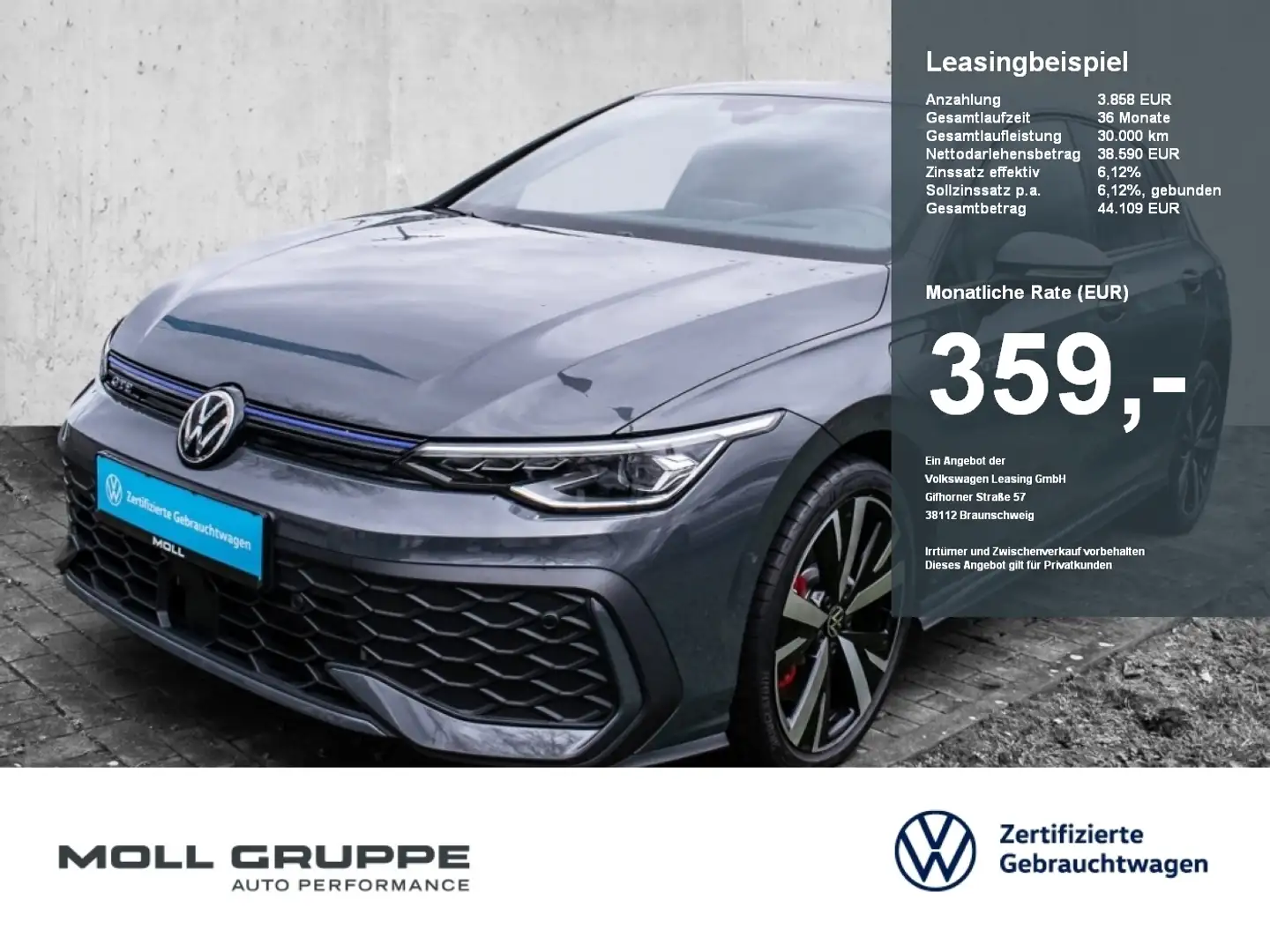 Volkswagen Golf GTE 1.5 eTSI eHybrid DSG Grau - 1