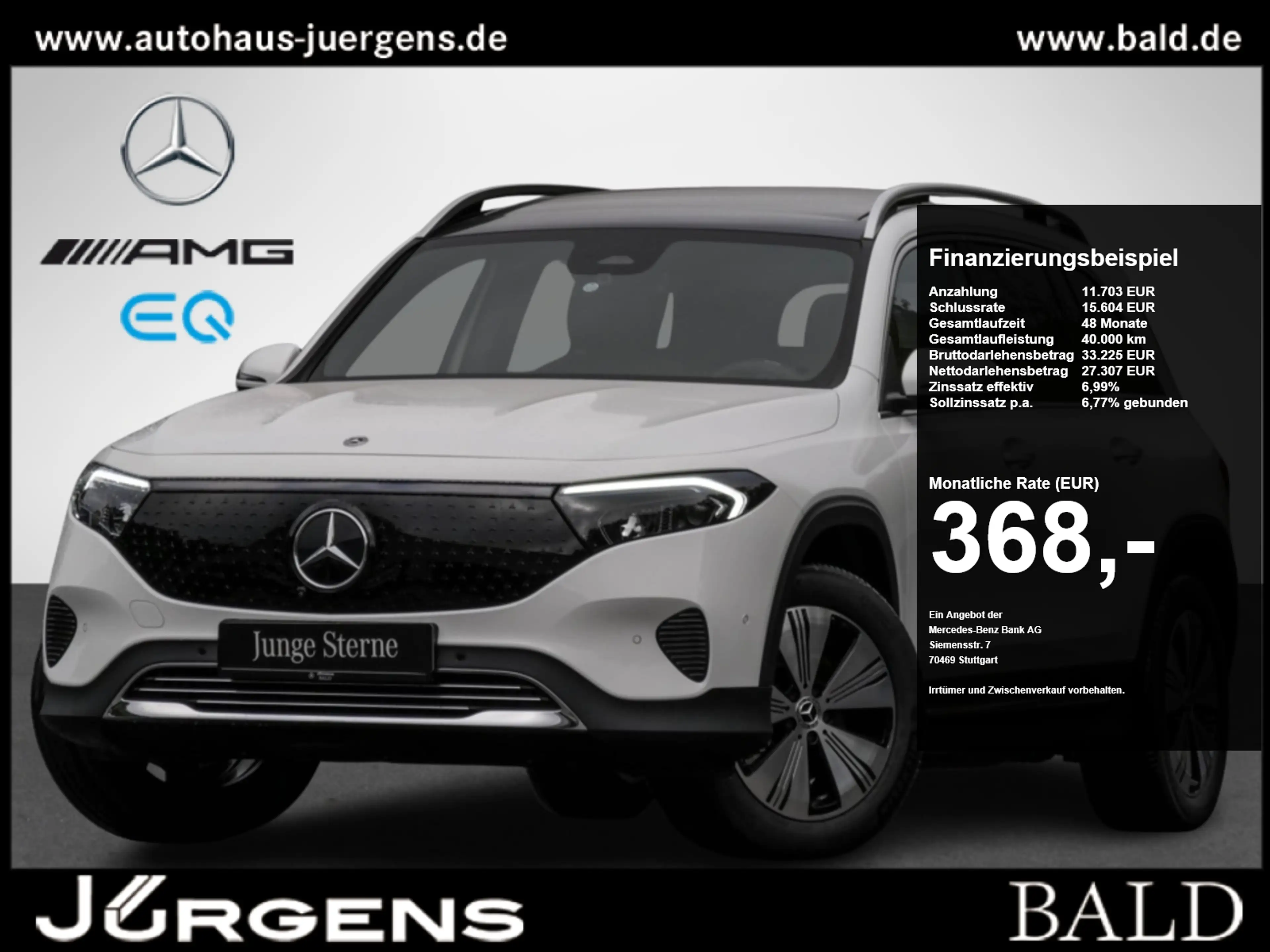 Mercedes-Benz EQB 350 4M Progressive/Pano/360/Keyl/Ambi/Totw