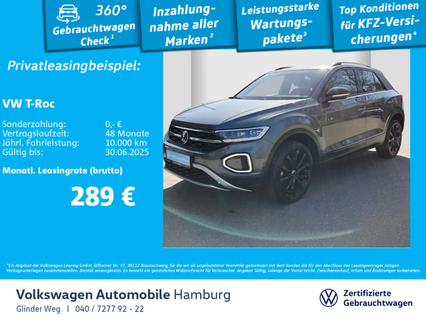 Volkswagen T-Roc 1.5 TSI Style DSG Kamera LED Sitzhzg Gris - 1