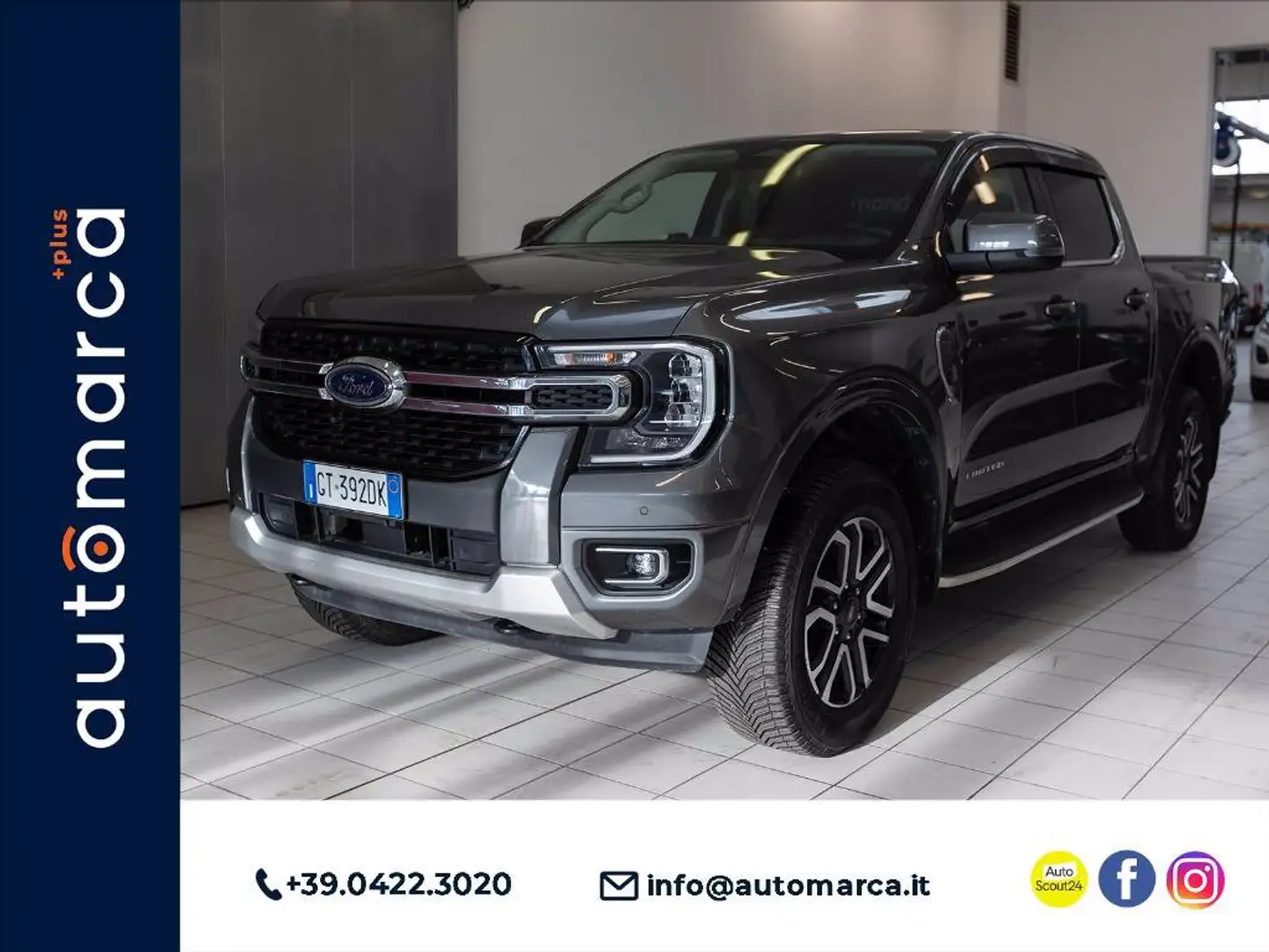 Ford Ranger 2.0 ecoblue doppia cabina Limited 4x4 170cv Gris - 1