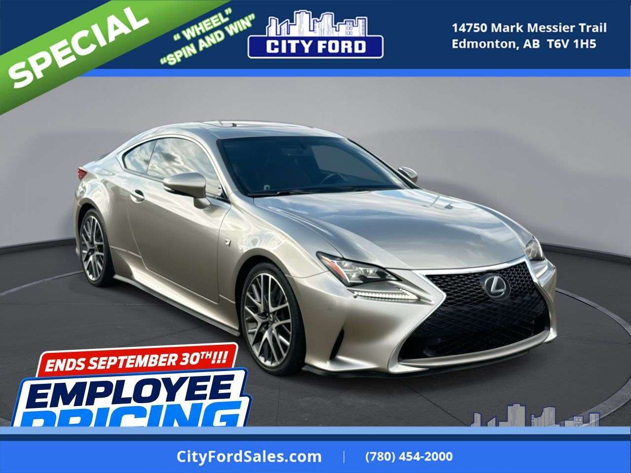 2015 Lexus RC 2dr Cpe AWD