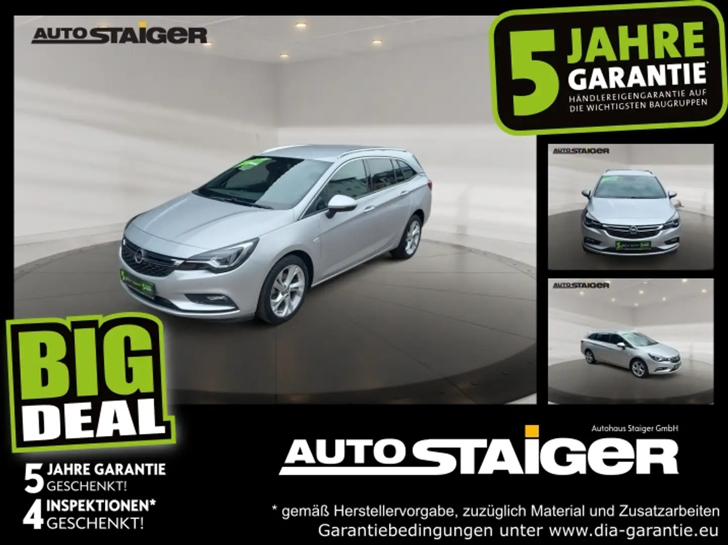 Opel Astra K ST 1.4 Turbo Allwetter*Sitzheizg*Parksns Silber - 1