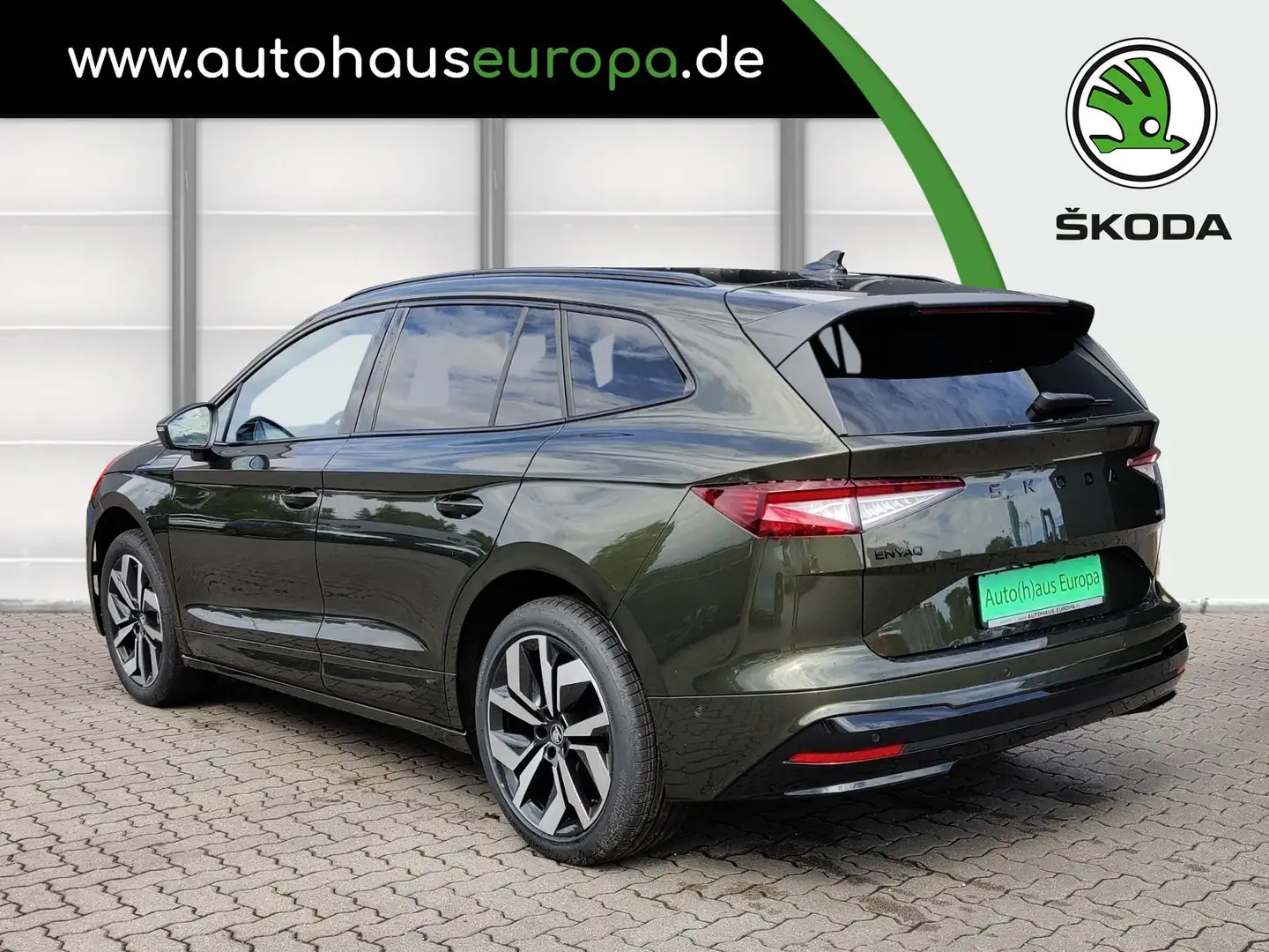 Skoda Enyaq 85 X Sportline Matrix 360 Kam 4xSHZ ACC AHK SpurW Grün - 2