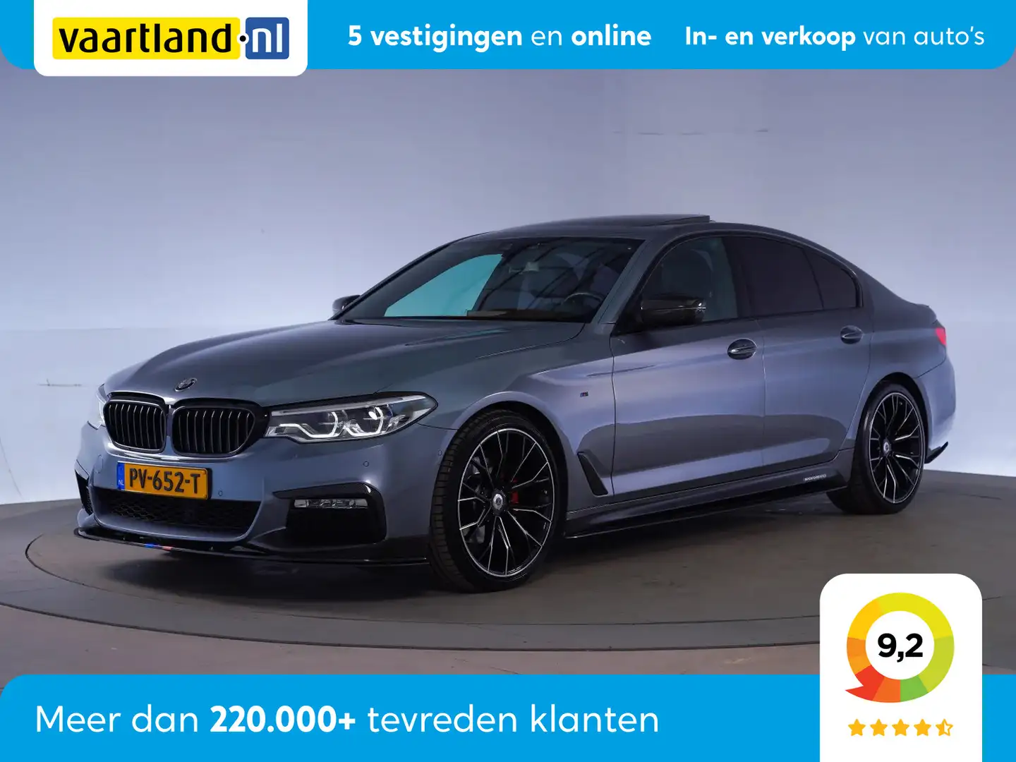 BMW 520 5-serie 520I High Executive [Apple-Carplay Leer Na Grijs - 1