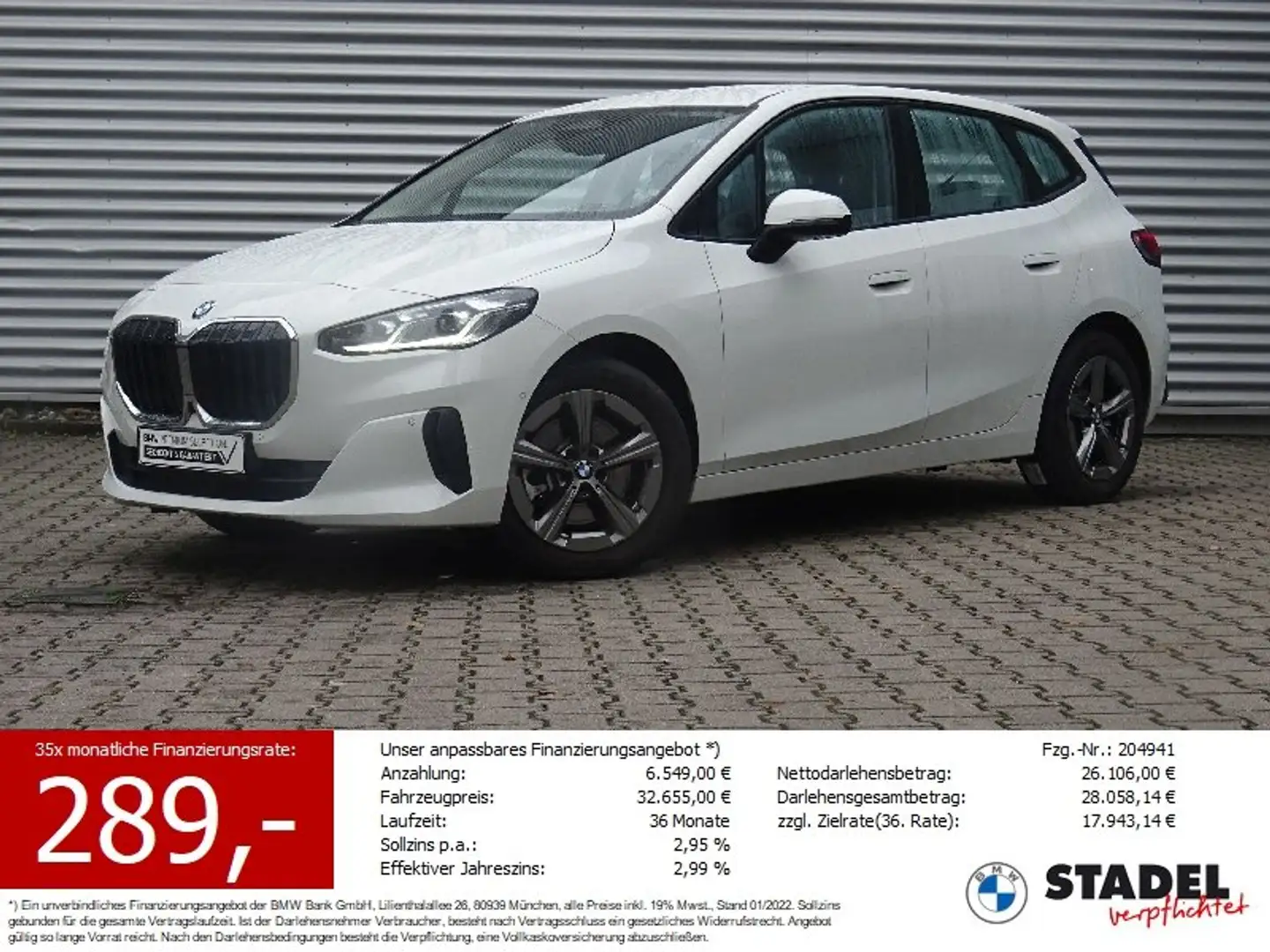 BMW 223 i Active Tourer InnoPaket HuD 360° DriveAssis Blanc - 1