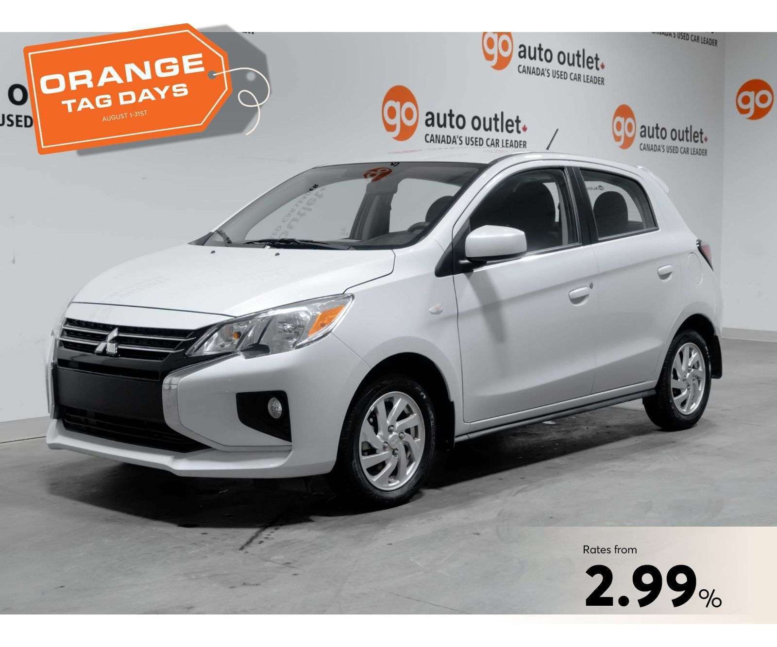 2024 Mitsubishi Mirage ES 1.2L I3 BLUETOOTH , BACKUP CAM, HTD SEATS, ADAP