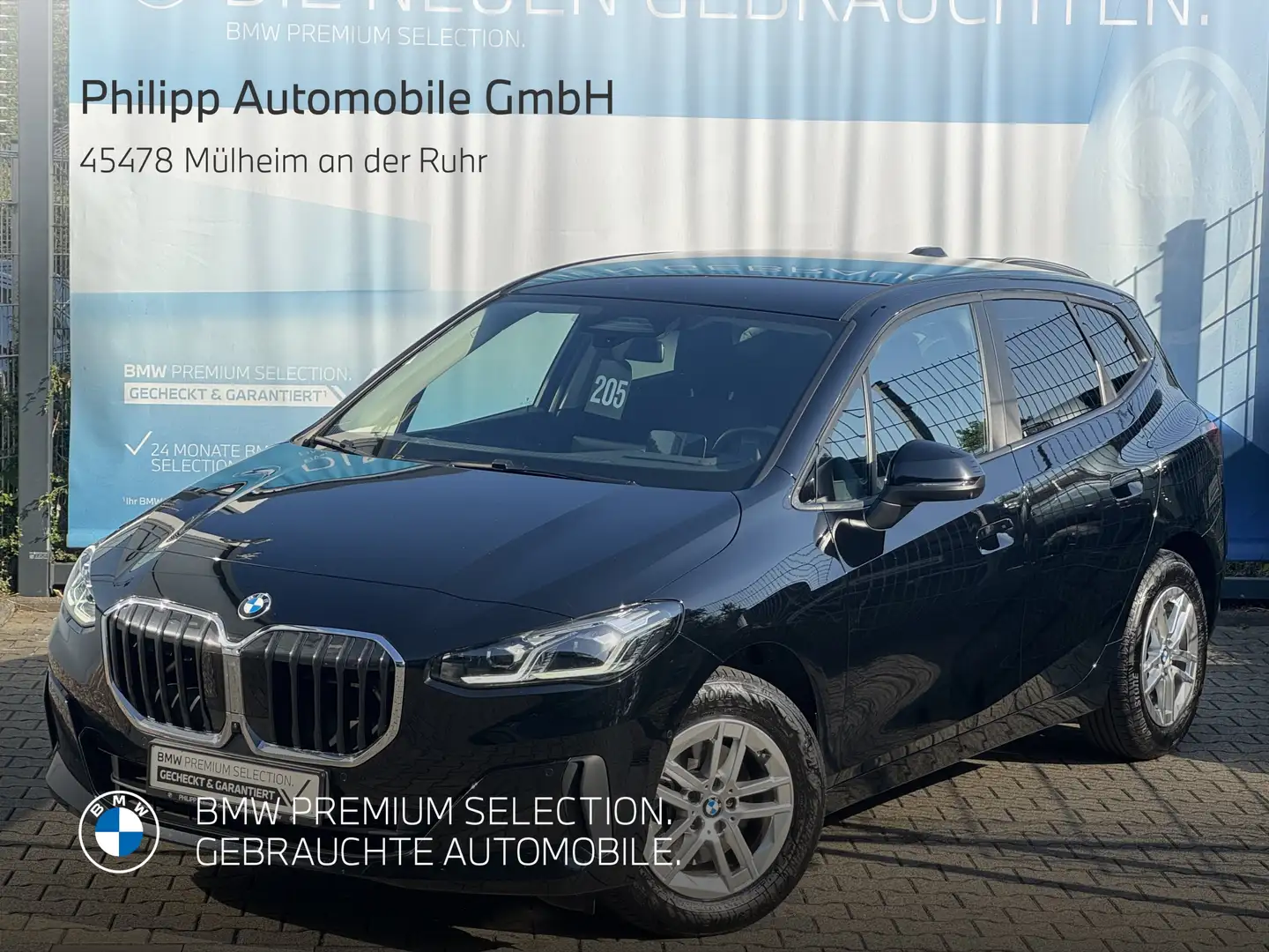 BMW 218 d Active Tourer h/k DA+ PA+ HuD Sportistz DAB Schwarz - 2
