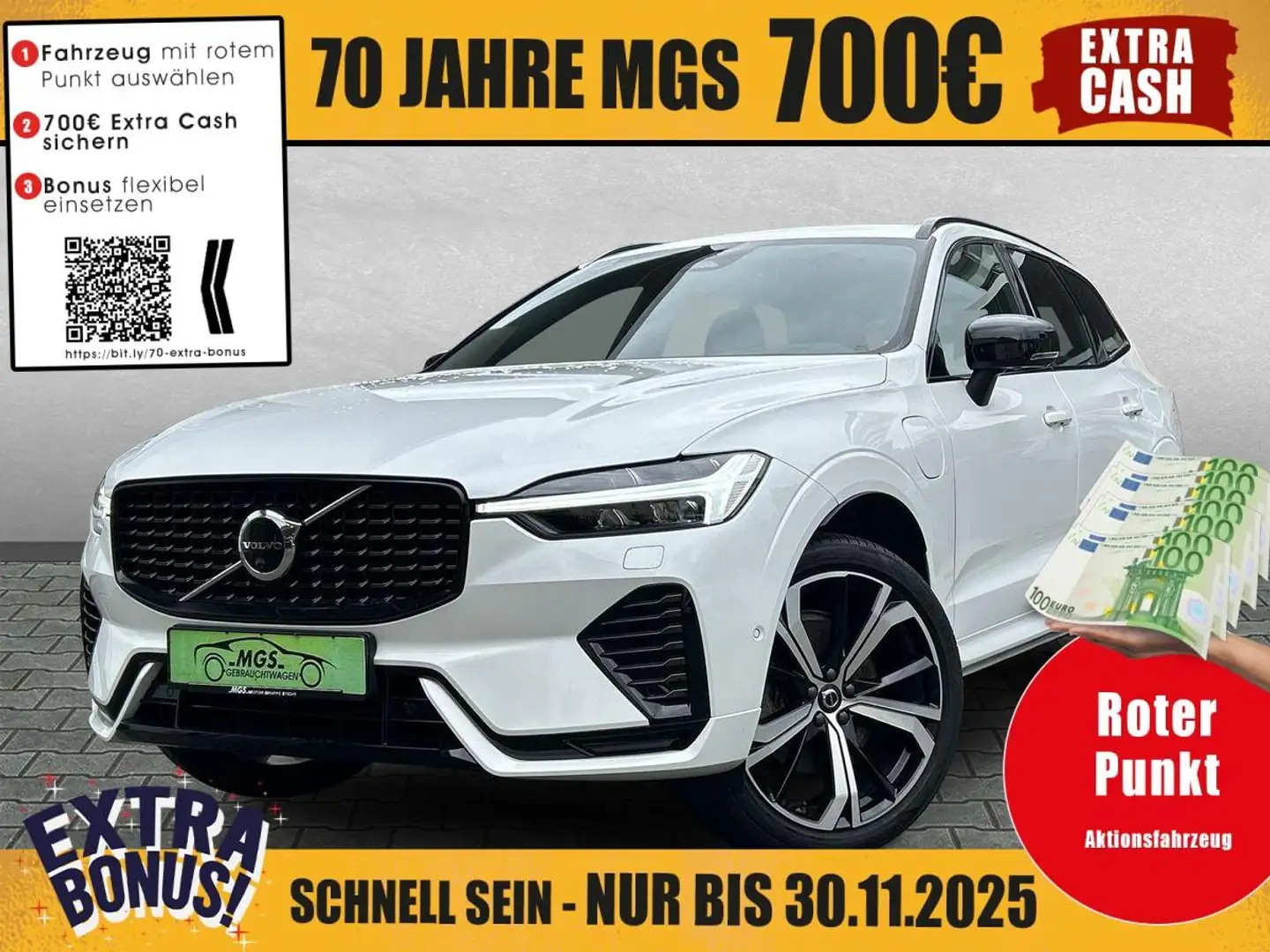 Volvo XC60 T6 Plug-In Hybrid R-Design #AHK #ACC #Luft Weiß - 1