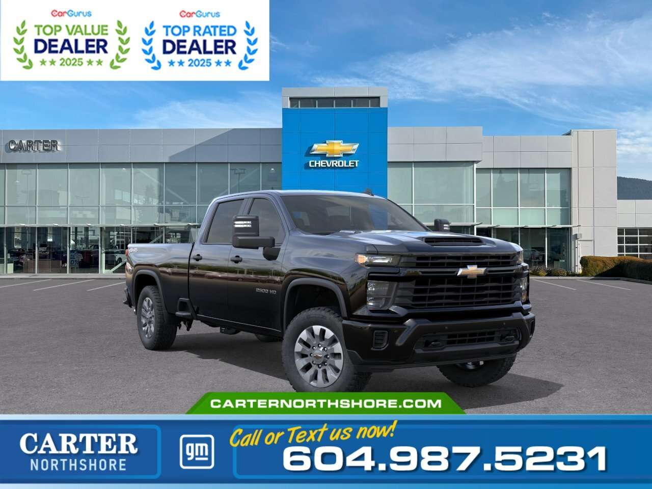 Black 2026 Chevrolet Silverado 2500HD Pickup Truck Four-Wheel Drive Automatic