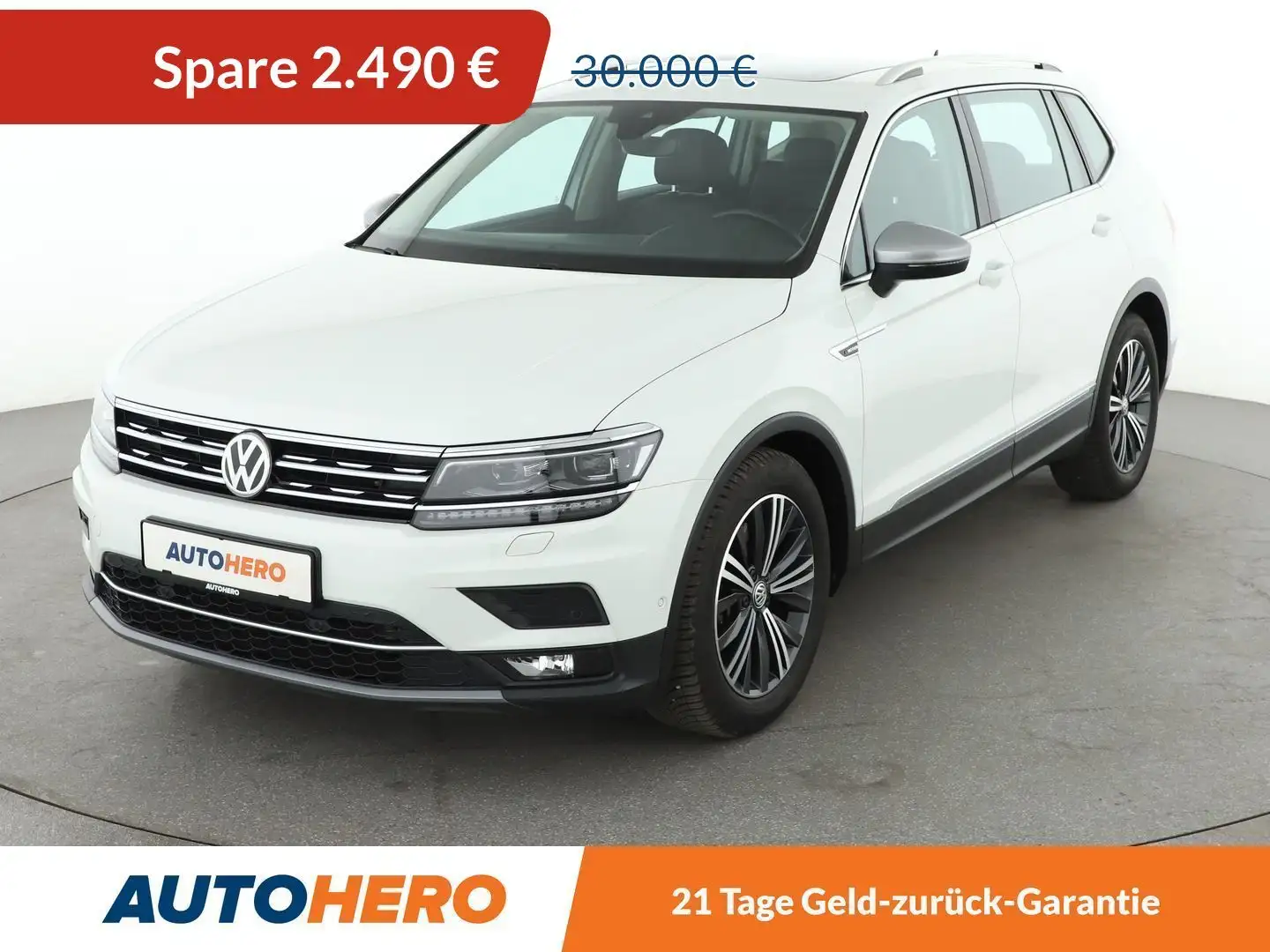 Volkswagen Tiguan Allspace 2.0 TDI Highline 4M Aut.*NAVI*CAM*LED*SHZ*STNDHZG* Weiß - 1