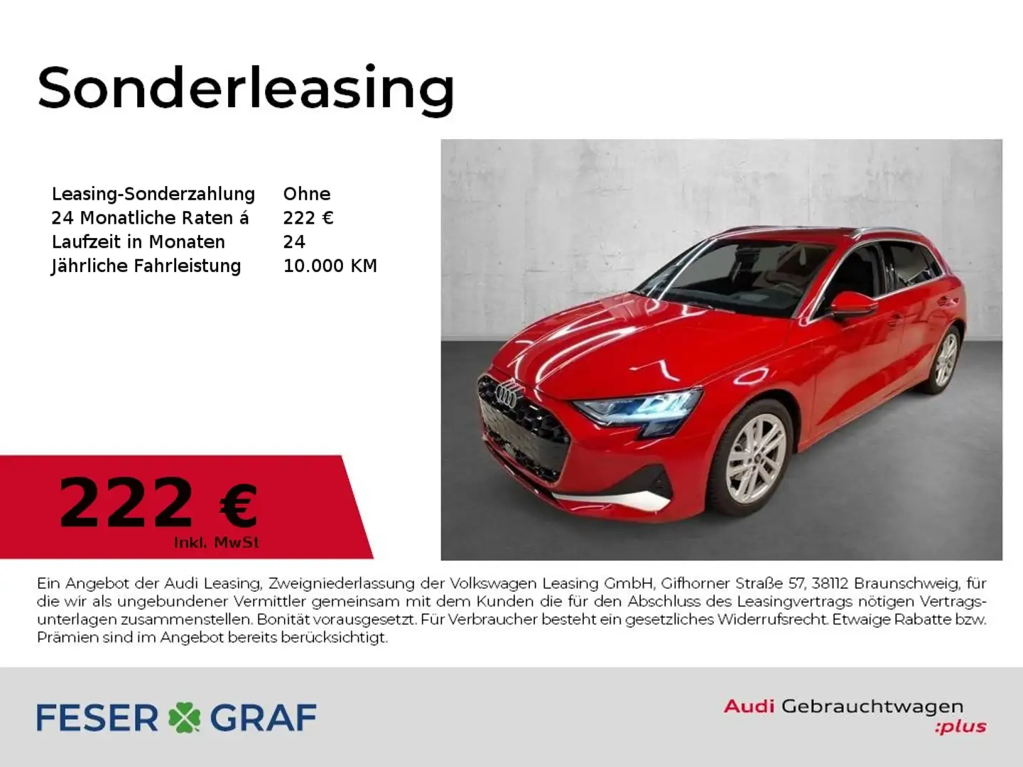 Audi A3 30 TFSI - SONOS - NAVI - LED - AHK Rot - 1