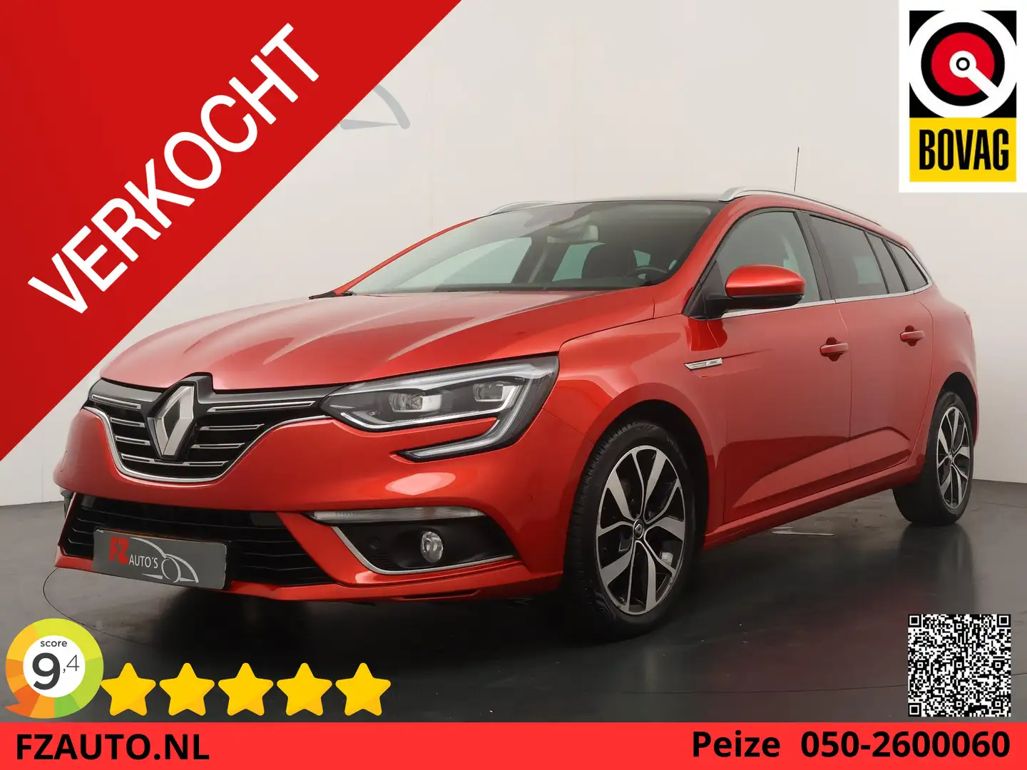 Renault Megane Estate 1.2 TCe GT-Line Automaat - Schuifdak - Lede Rouge - 1