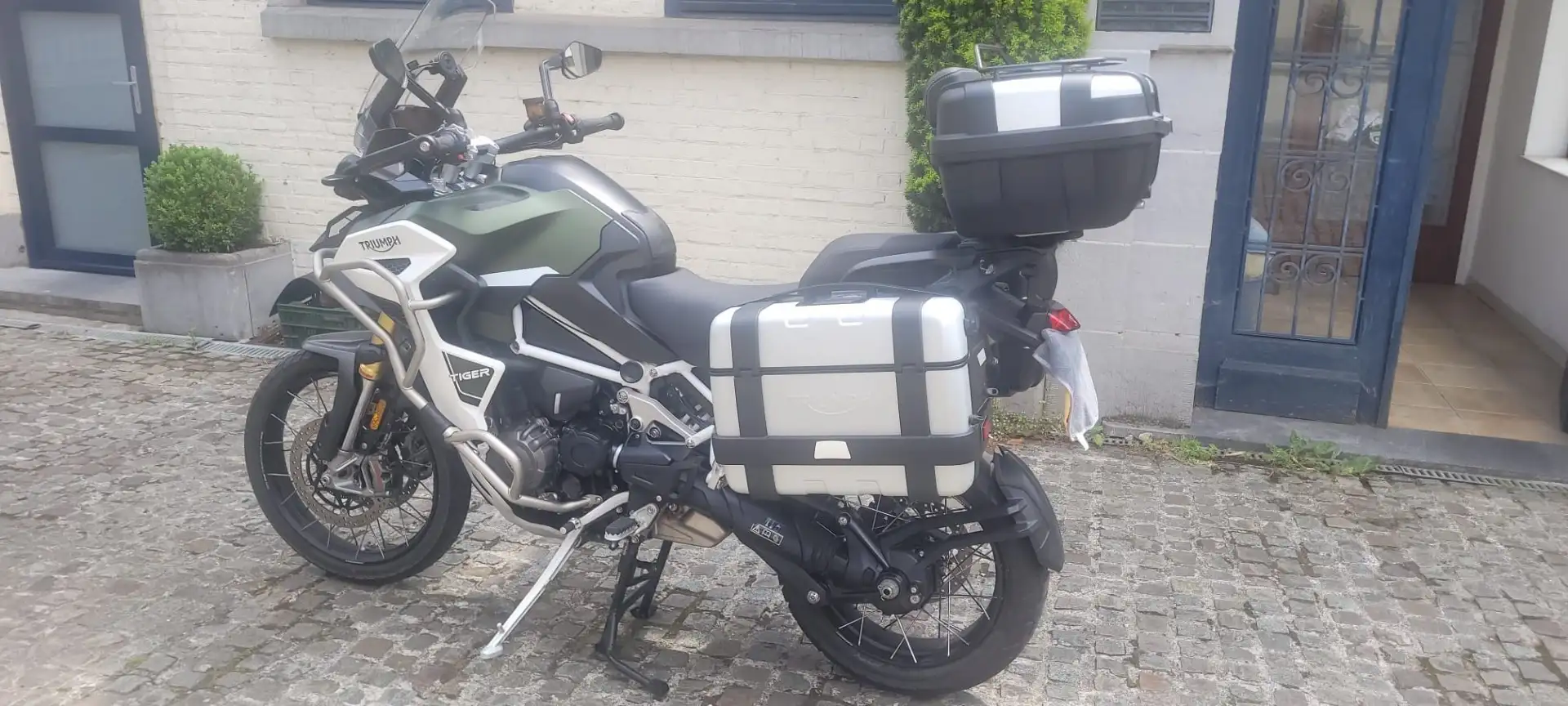 Triumph Tiger 1200 rallye explorer 30litres Blanc - 1