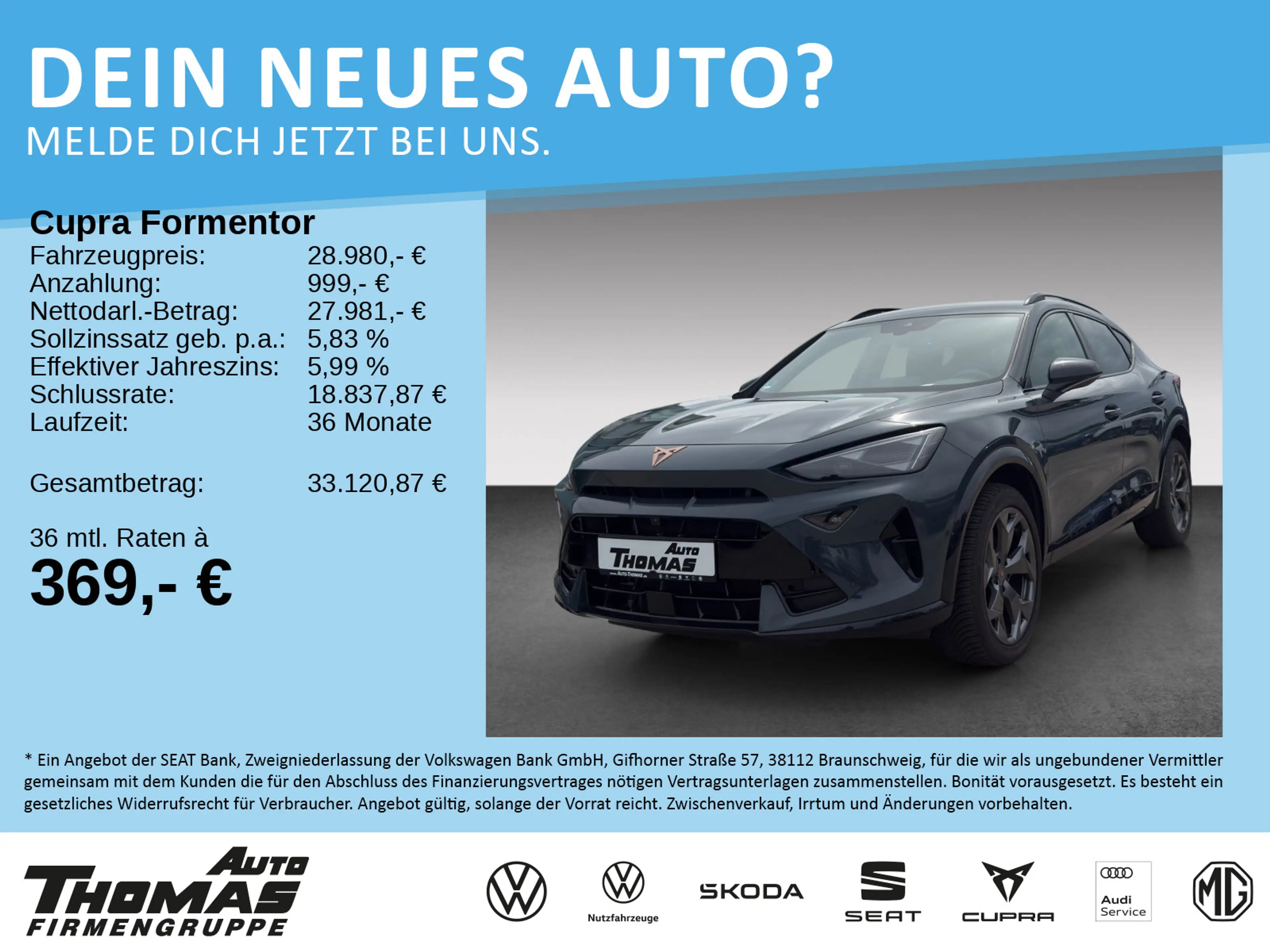 CUPRA Formentor 2.0 TDI DSG ACC+NAVI+FULL LINK