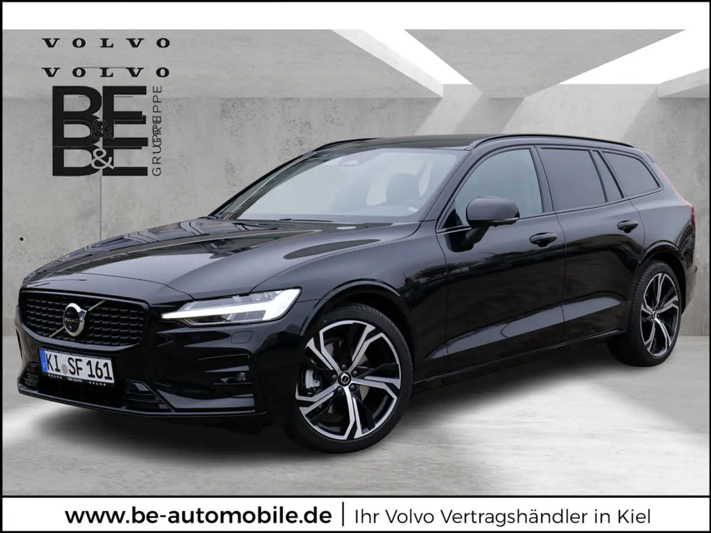 Volvo V60 B4 Automatik Plus Dark AHK ACC STANDHZ Schwarz - 1