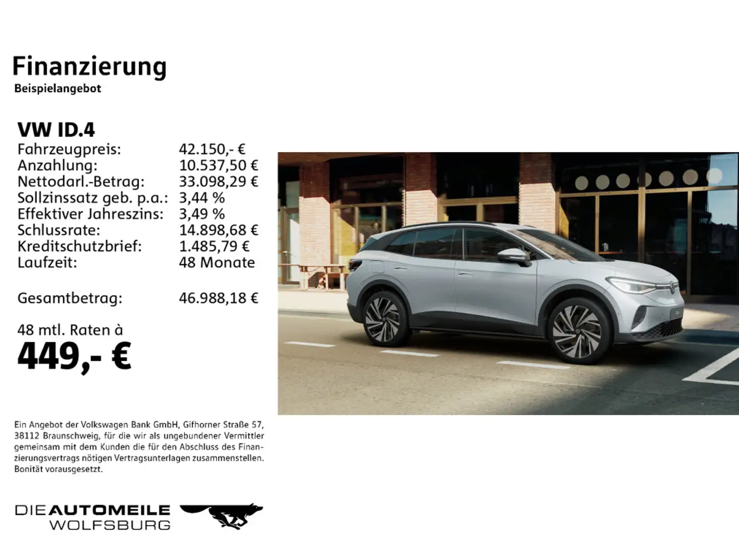 Volkswagen ID.4 Pro HeadUp/Matrix/H+K/AHK/ACC Silber - 2