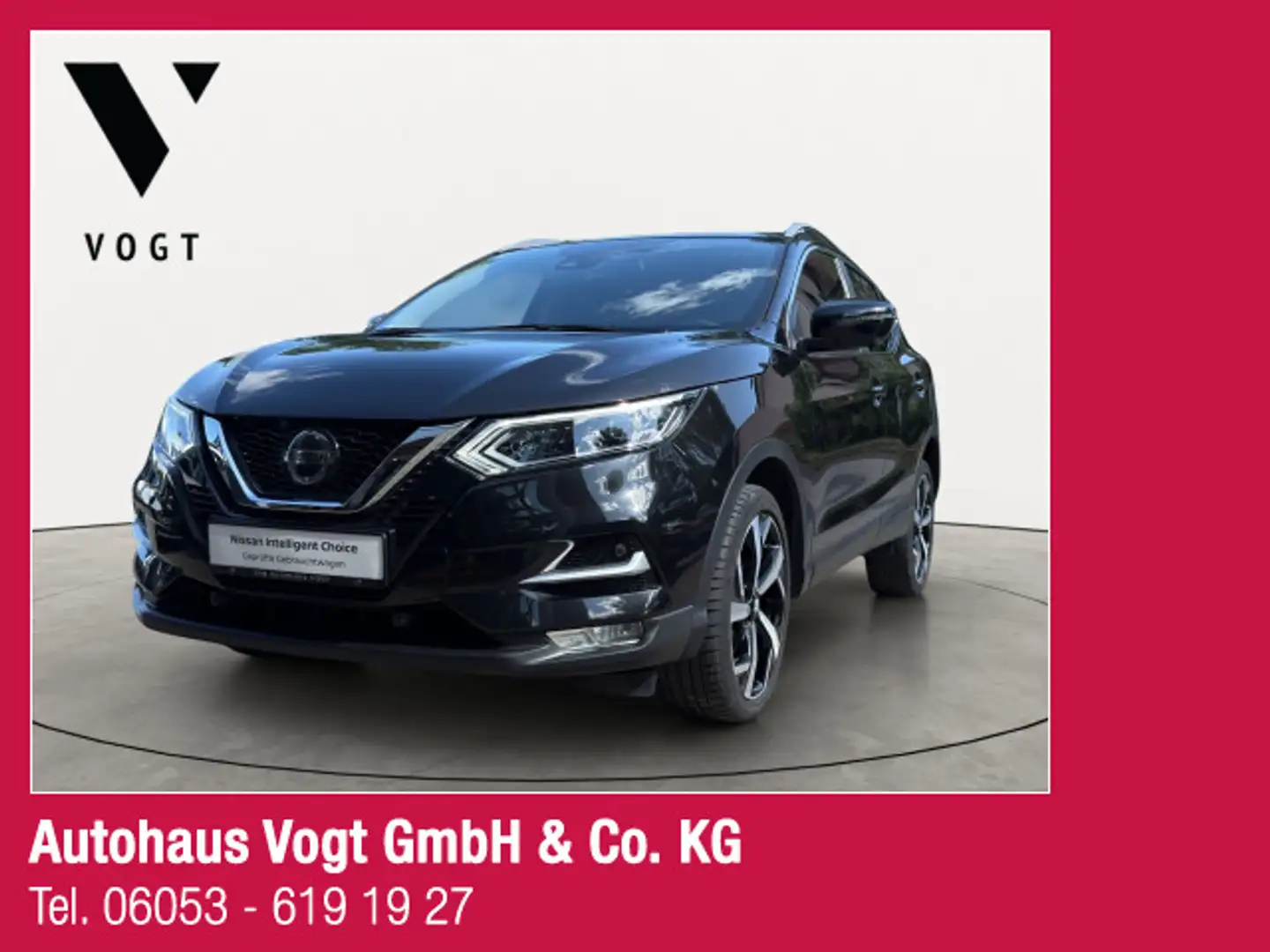 Nissan Qashqai Akari Autom. Leder 360° 19ALU Zwart - 1