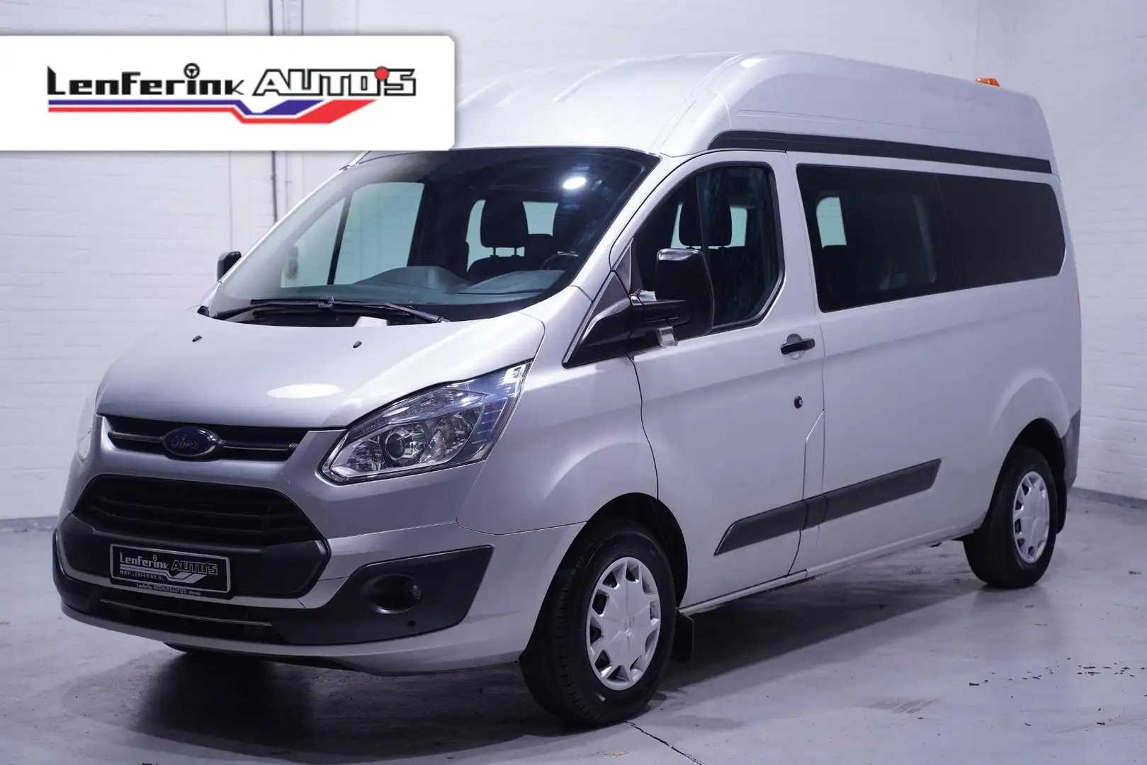 Ford Transit Custom 2.0 TDCI 130 pk L2H2 Dubbel Cabine 6p Airco Cruise Zilver - 1
