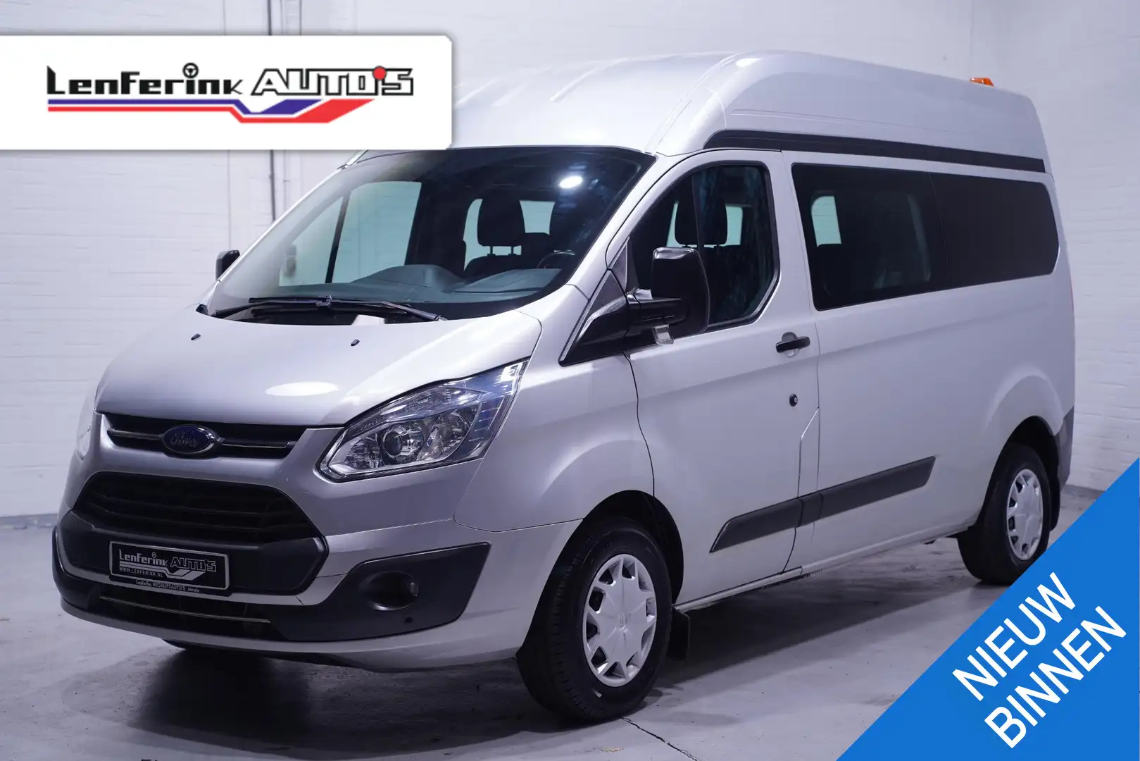 Ford Transit Custom 2.0 TDCI 130 pk L2H2 Dubbel Cabine 6p Airco Cruise Argent - 1