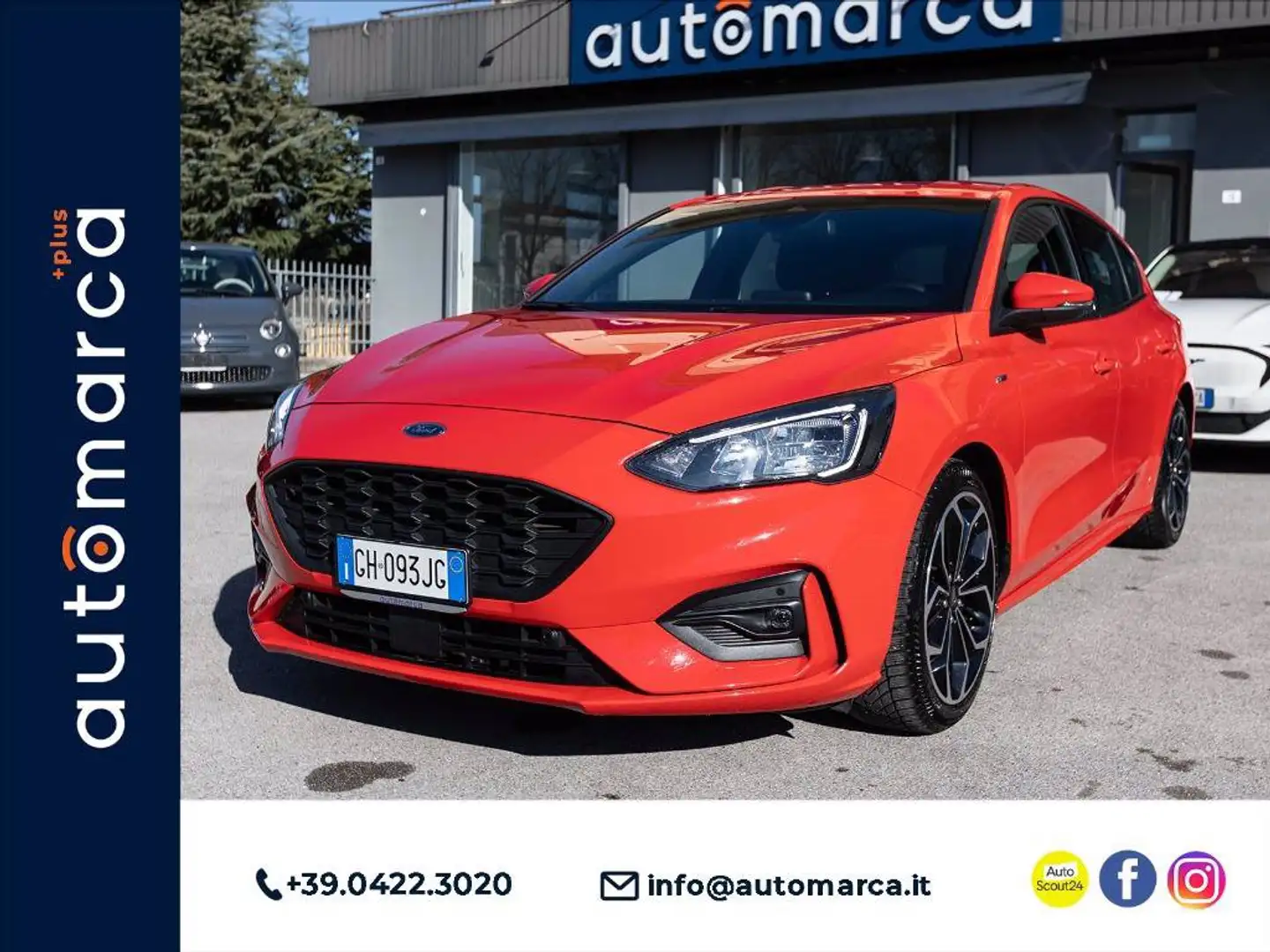 Ford Focus 1.0 ecoboost h ST-Line s&s 125cv my20.75 Rosso - 1