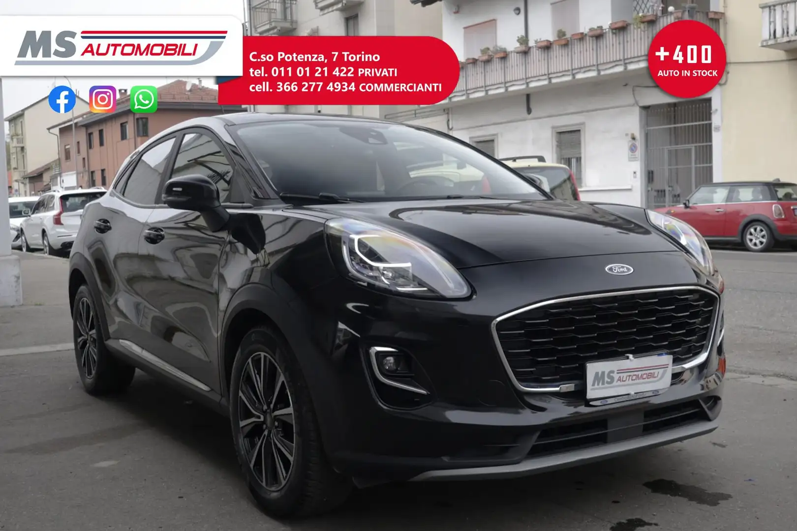 Ford Puma Ford Puma 1.0 EcoBoost Hybrid  PROMOZIONE 125 CV Negru - 1