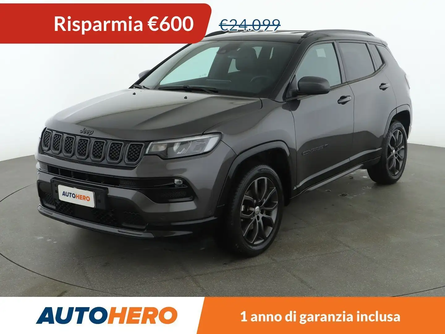 Jeep 1.3 T-GDi 80° Anniversario150 CV aut. Gris - 1