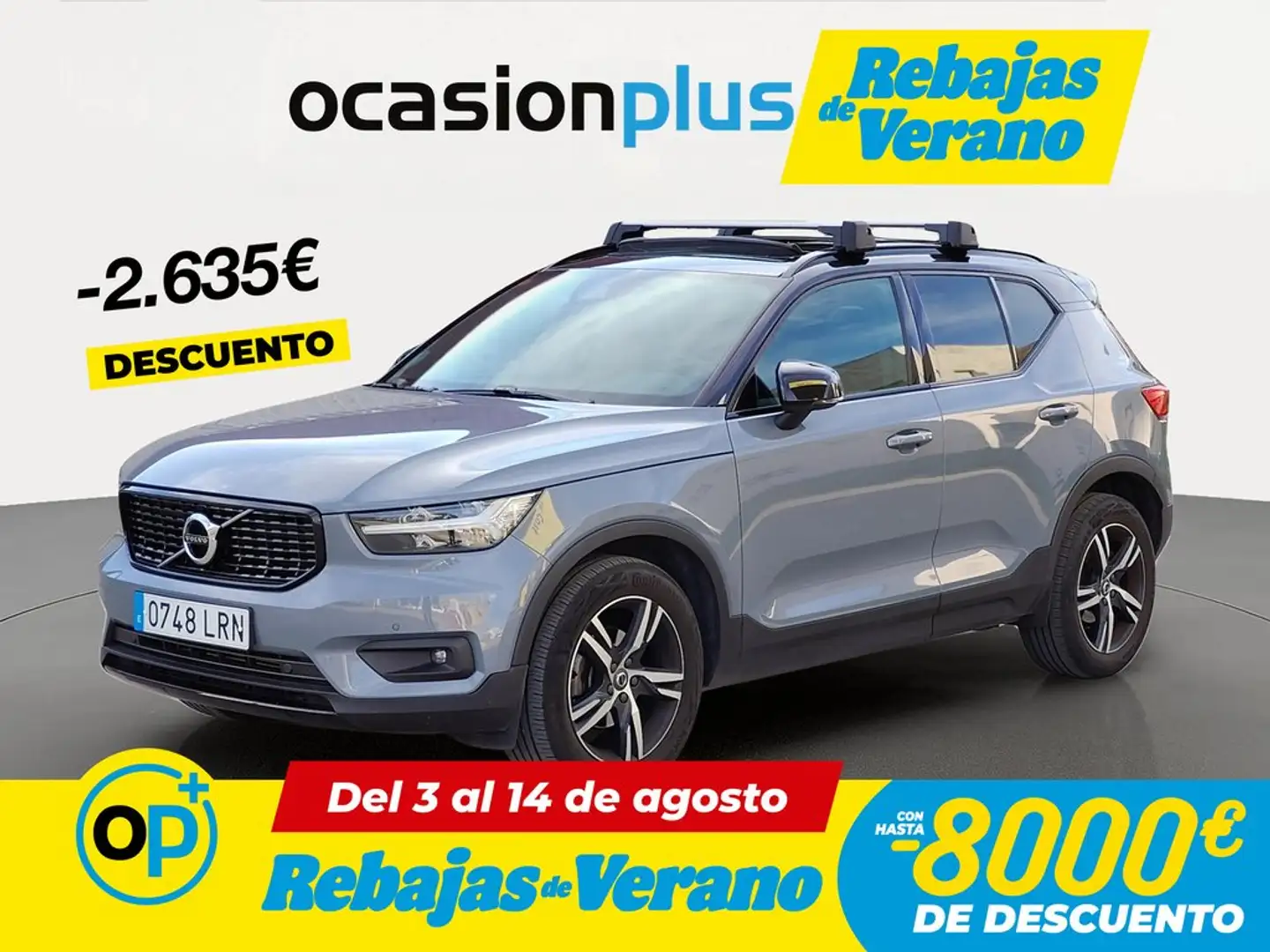 Volvo XC40 T3 R-Design Aut. Gris - 1