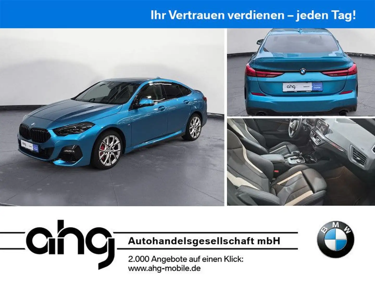 BMW 220i Gran Coupe Edition Colorvision Navi DSG Led Bleu - 1