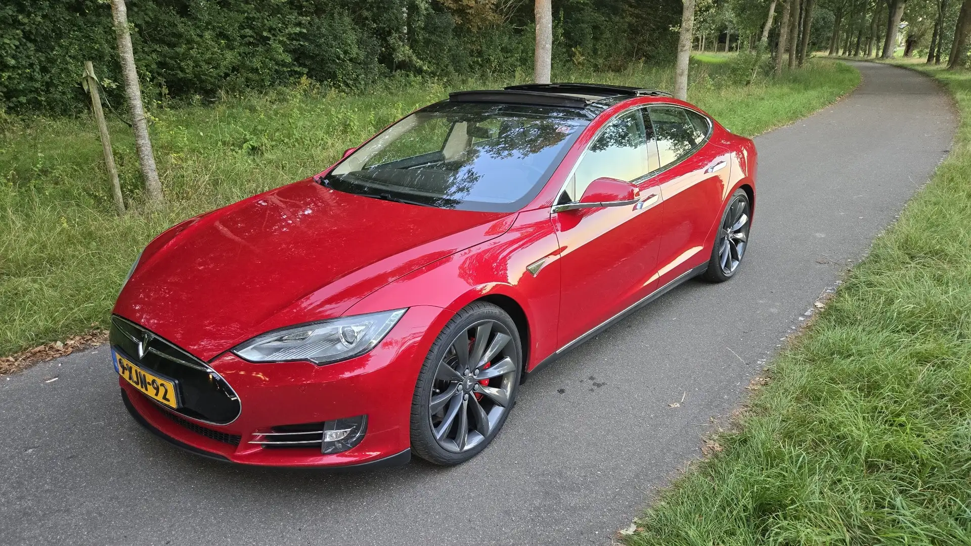 Tesla Model S P85+ | 422PK | 7-zits | Free Supercharging Rood - 2