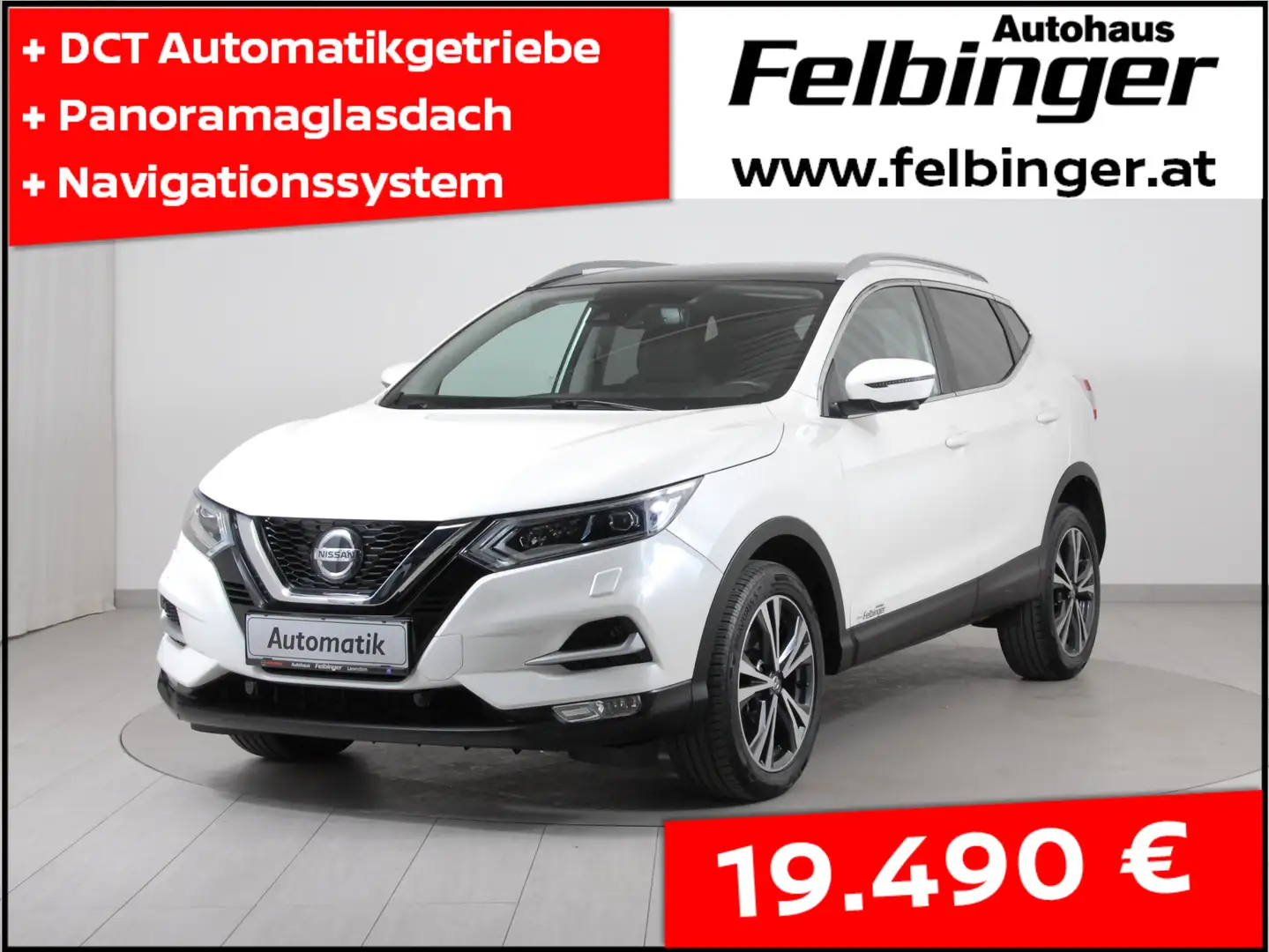 Nissan Qashqai N-Connecta 1.5 dCi Aut. *Voll-LED, AHV, Winterp.* Weiß - 1