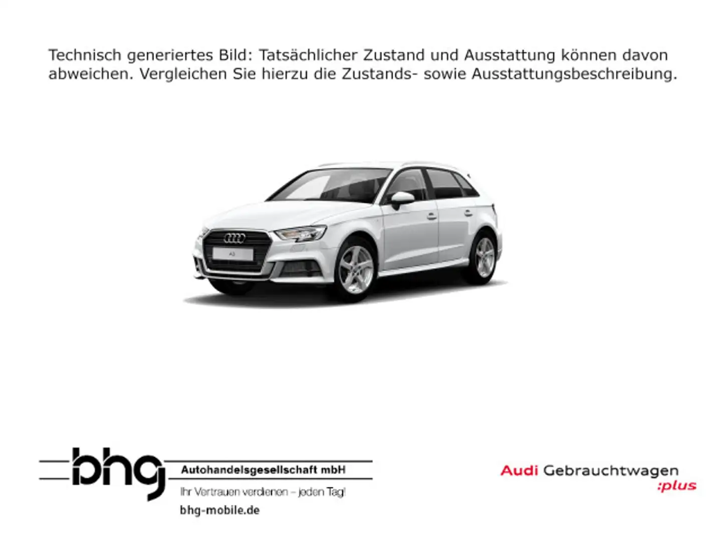 Audi A3 35 TFSI cylinder on demand Sportback S tronic Weiß - 1