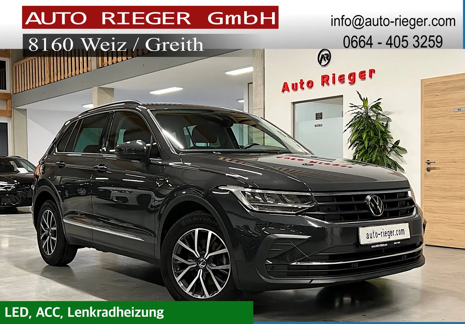 Volkswagen Tiguan Tiguan 2,0 TDI Life, ACC, LED, Lenkradheizung Grau - 1