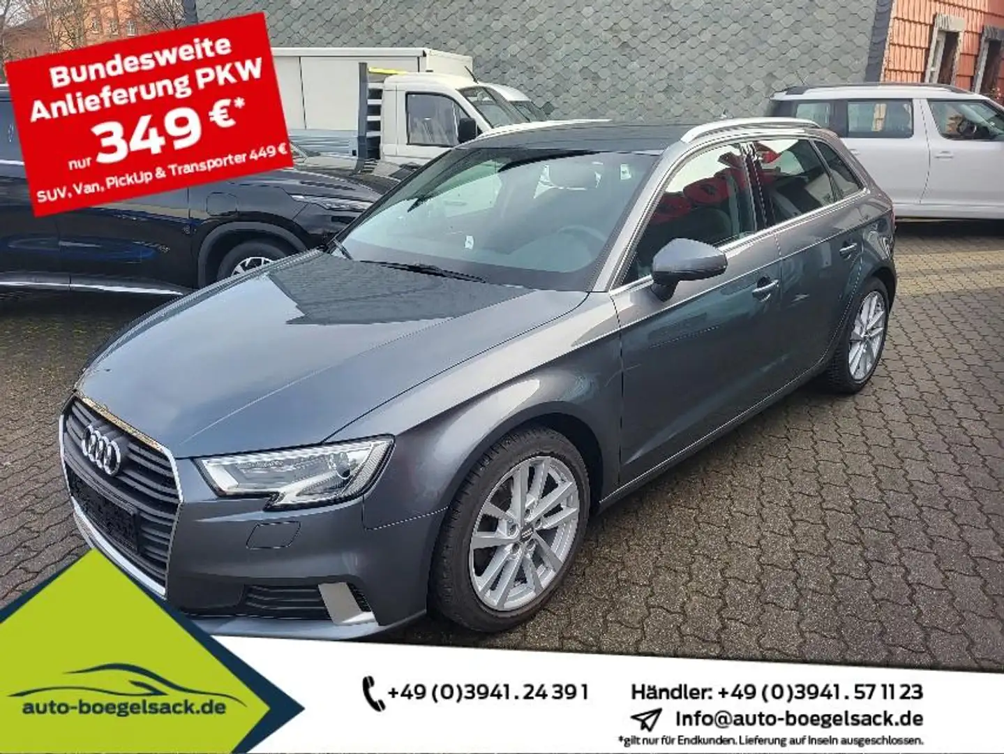 Audi A3 30 TFSI Sportback S tronic SPORT+XENON+1.HAND Grau - 1