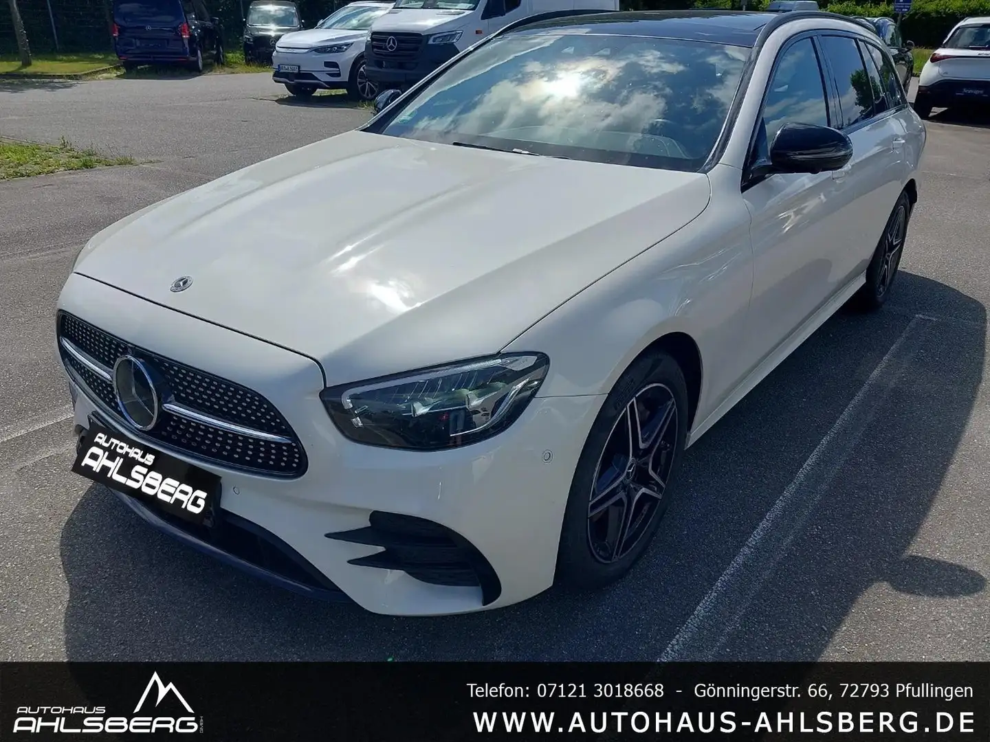 Mercedes-Benz E 300 de/AMG/NIGHT/ WIDES./360°/DIST./PANO/STAND./AHK Blanc - 1