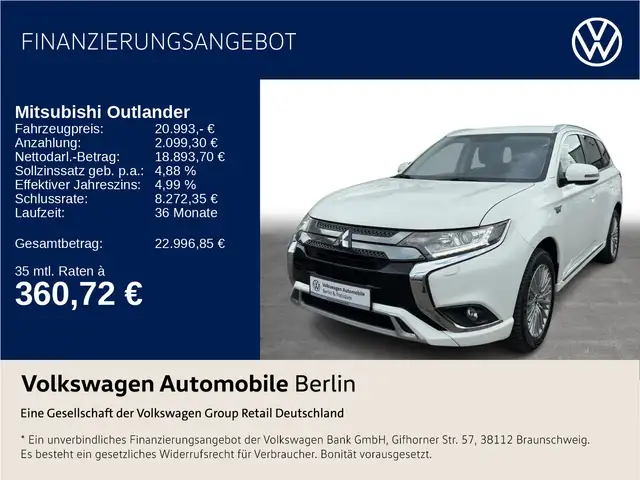 Mitsubishi Outlander 2.4 PHEV Plug in Hybrid Basis Spirit