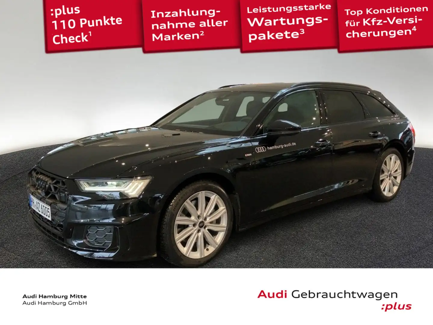 Audi A6 45 TDI S line quattro S tronic Pano Sta Schwarz - 1