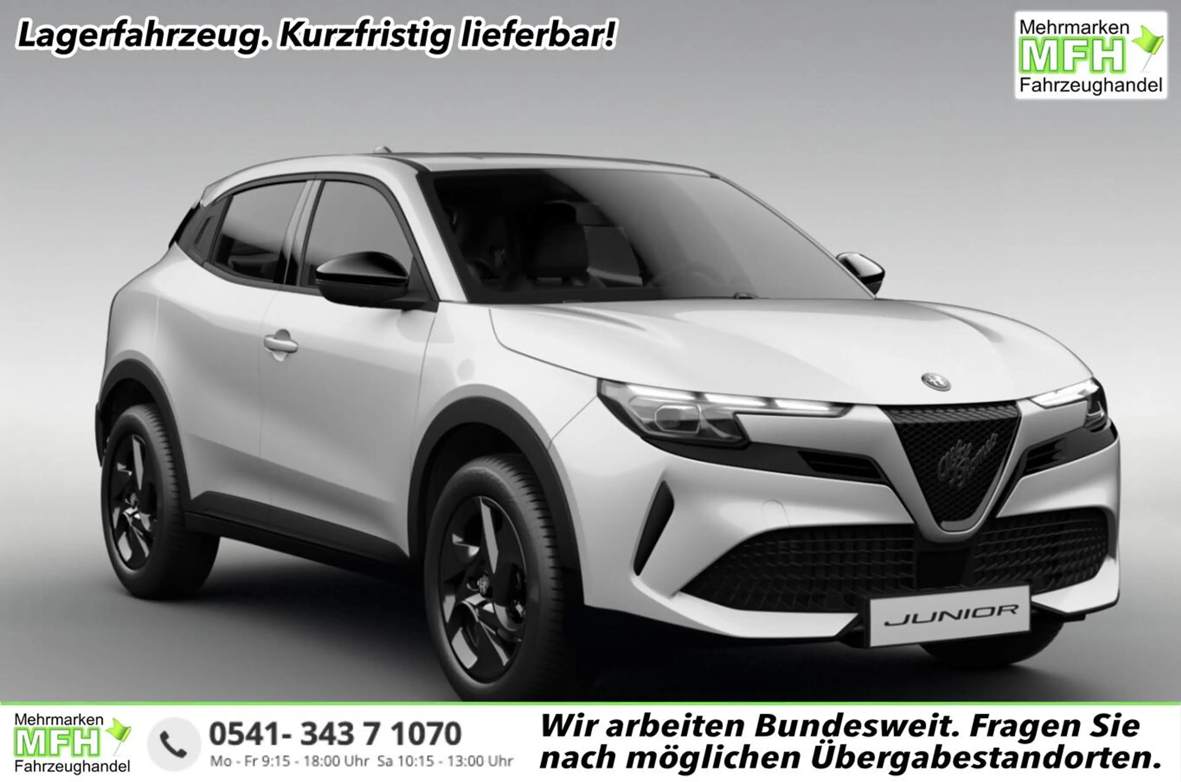 Alfa Romeo Junior Ibrida LED 17"LM Klimaaut Temp CarPla PDC 100 k...