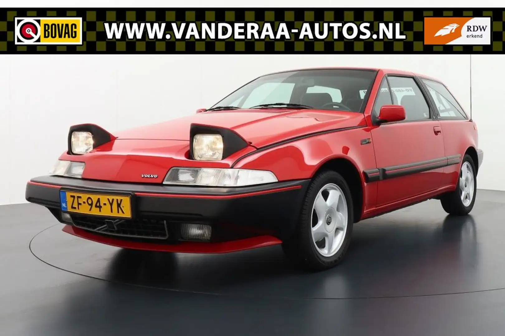 Volvo 480 1.7 ES INJ. Coupe 3-Drs Automaat Fabrieksnieuw!! Rood - 1