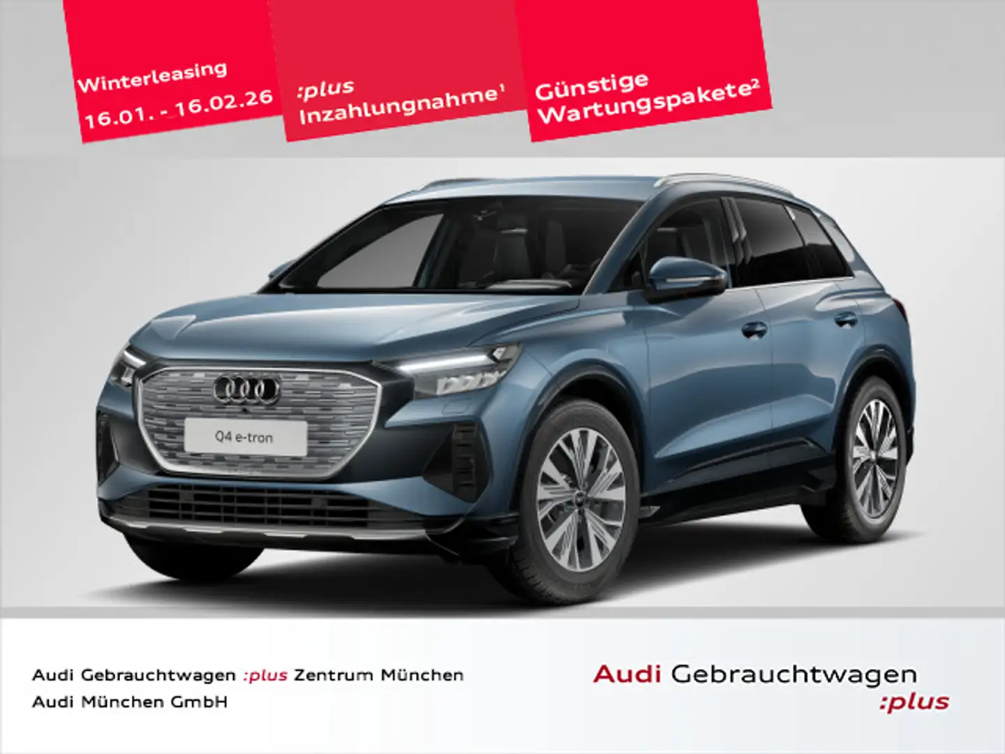 Audi Q4 e-tron 45 advanced SONOS/Navi+/Wärmep. Blau - 1