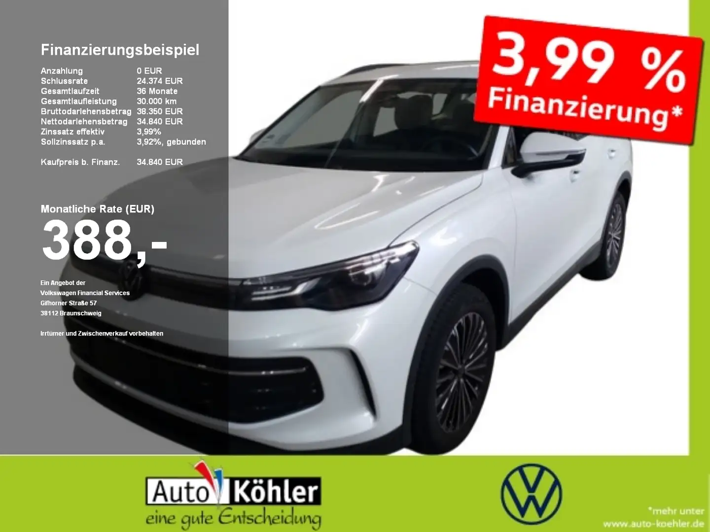 Volkswagen Tiguan Life TSi DSG CarPlay/ACC/AHK/LED/Virt/PDC Grau - 1
