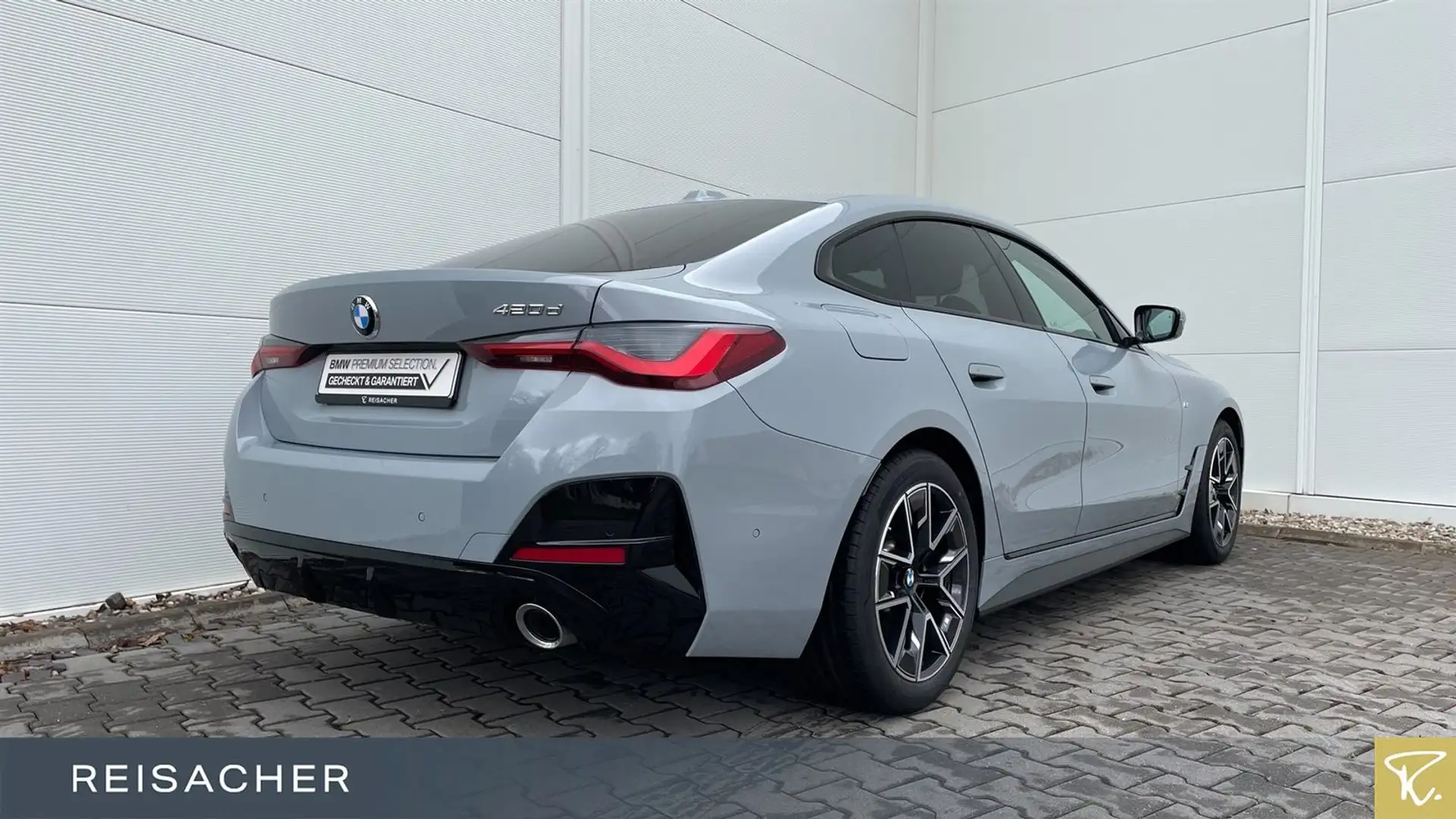 BMW 420 420d Gran Coupé LCI M Sport,AHK,ACC,360°,HuD Grigio - 2