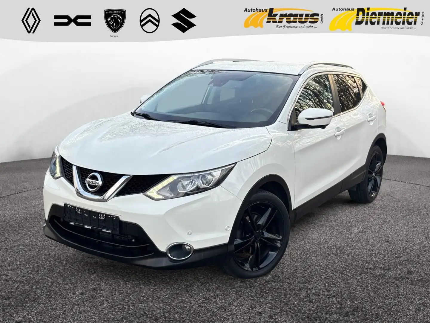 Nissan Qashqai 1.6 dCi Black Edition SHZ KAM AHK Weiß - 1
