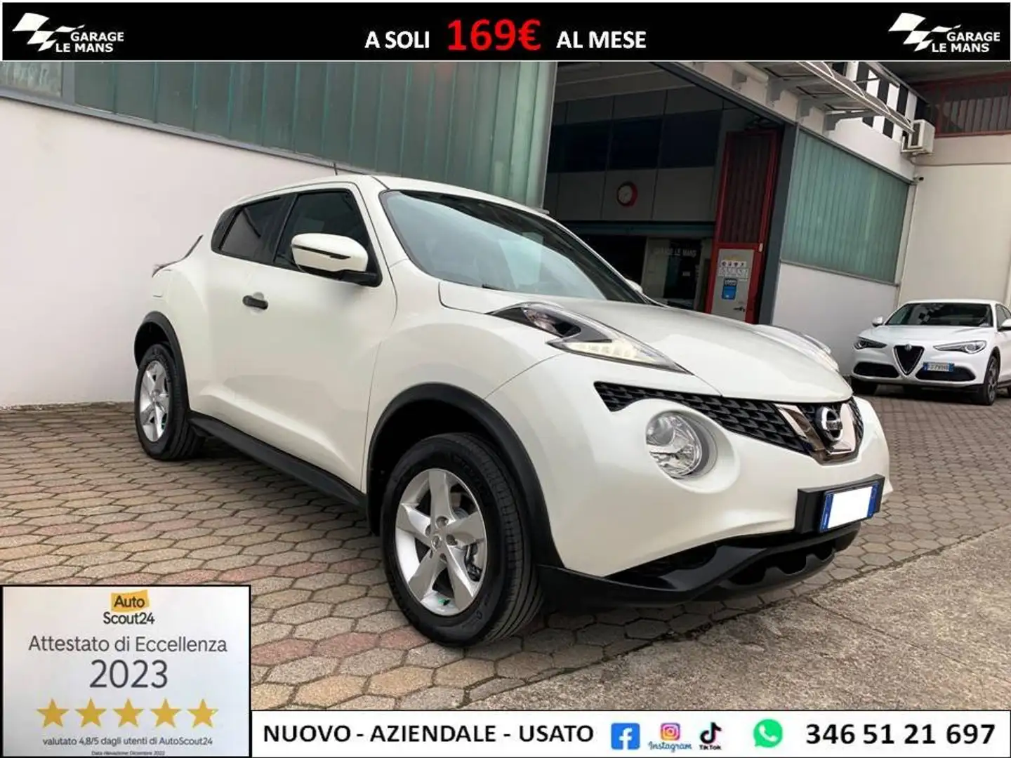 Nissan Juke 1.6 GPL ECO VISIA UNIPROPRIETARIO Bianco - 1