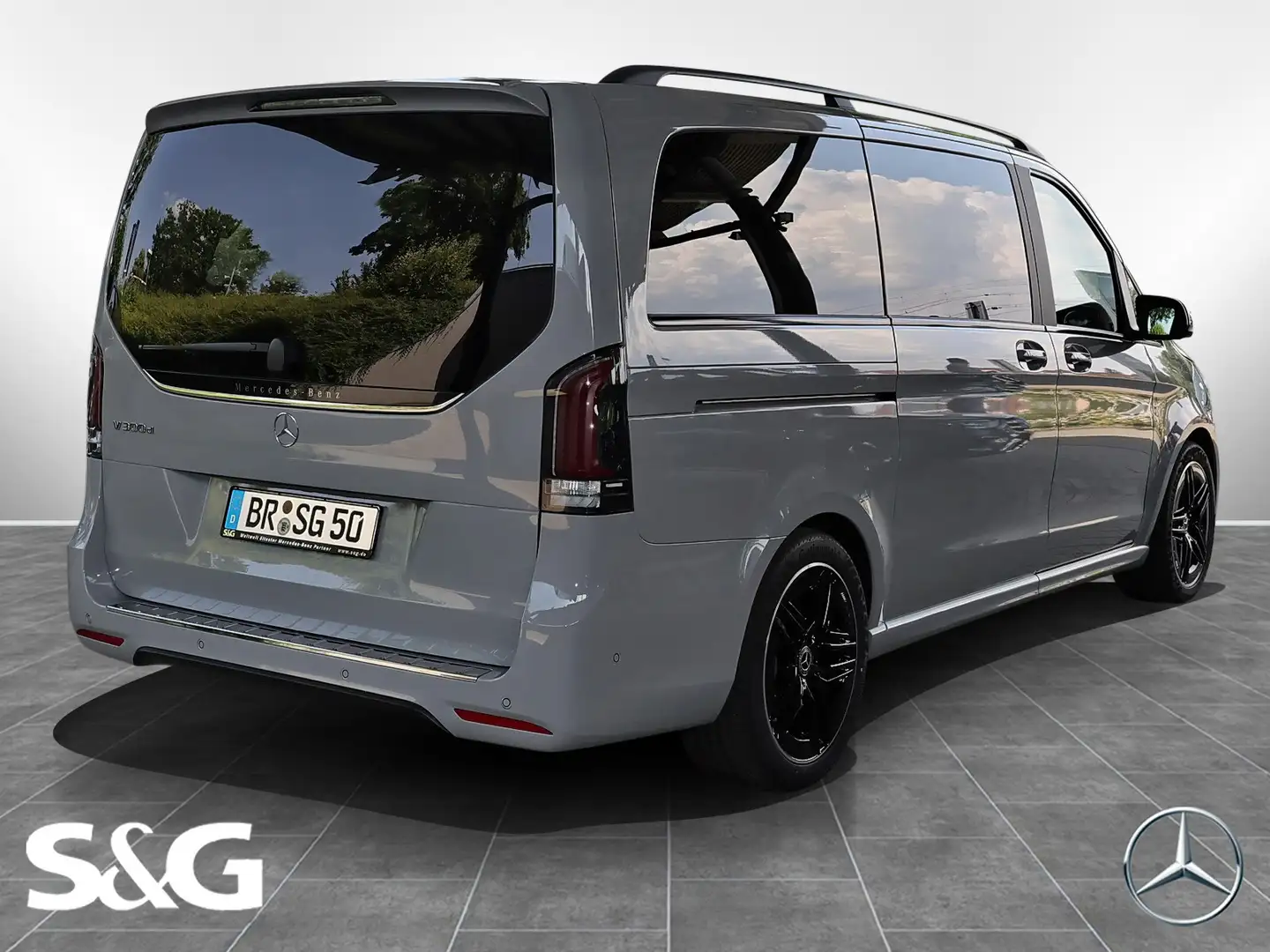 Mercedes-Benz V 300 d AVANTGARDE Lang AMG Pano+M-LED+MBUX+360° Grau - 2