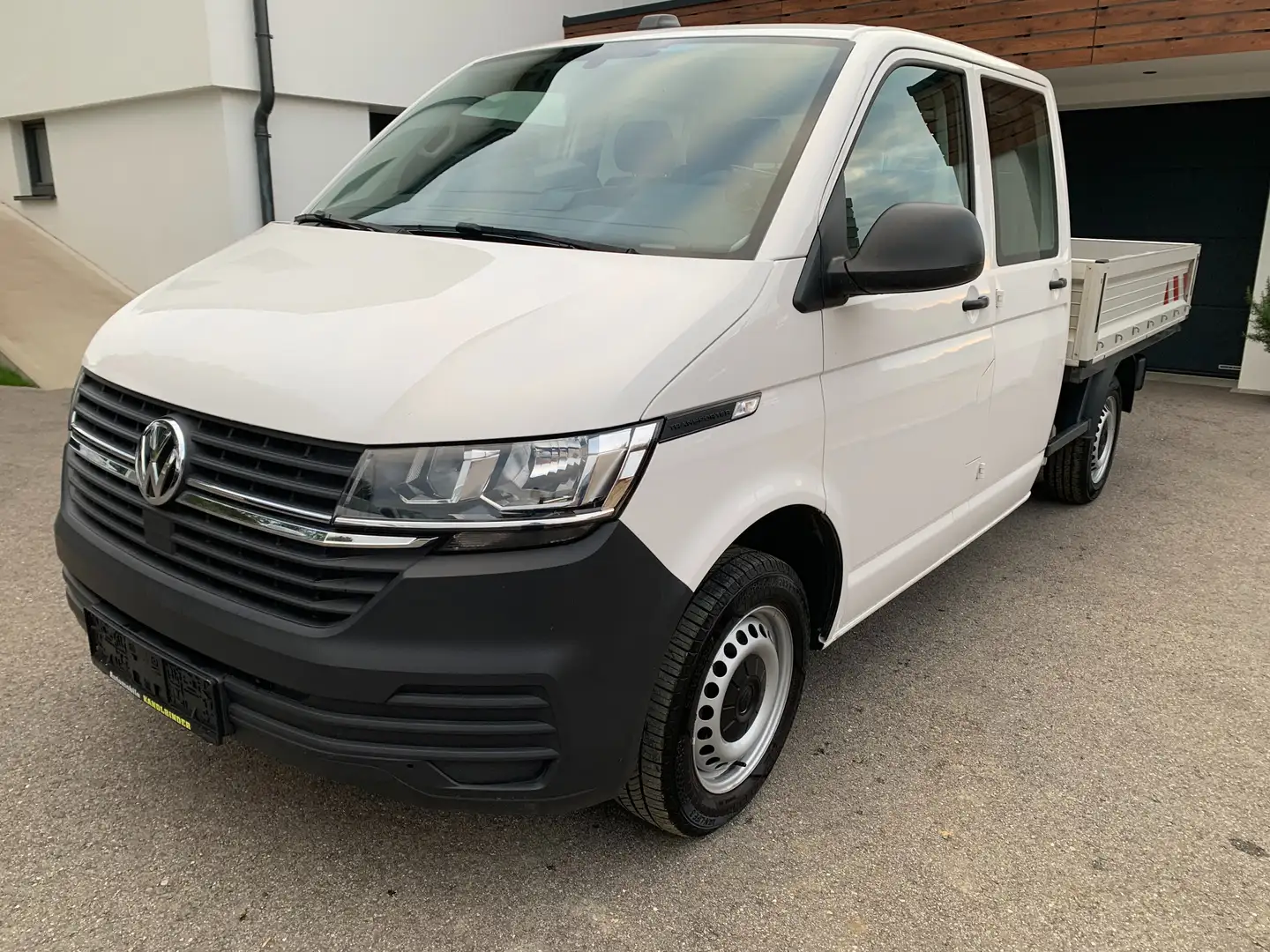 Volkswagen T6.1 Transporter Doppelkabine lang FWD,Pickerl+Service Neu Weiß - 1
